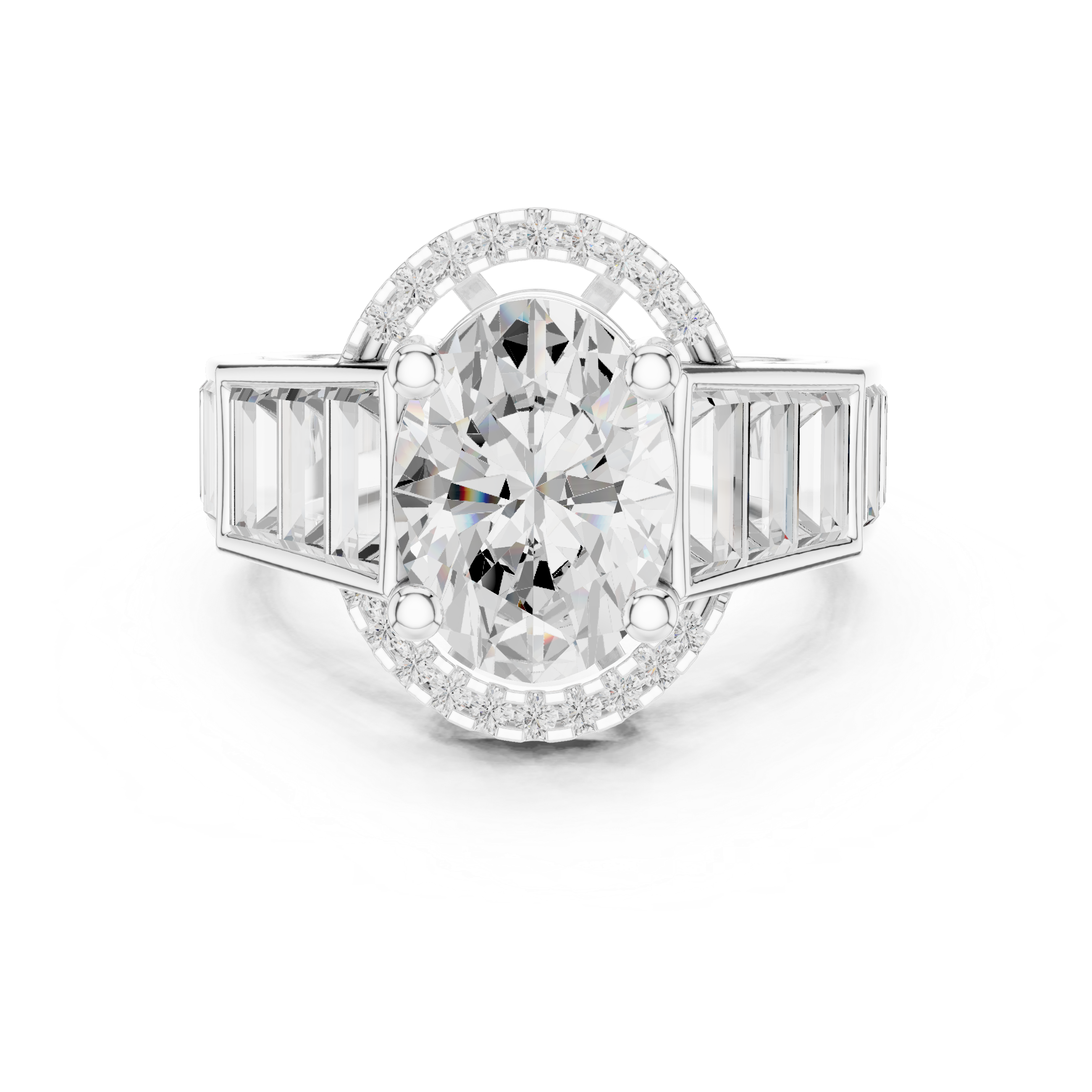 Diamond pendant necklace with elegant shine.