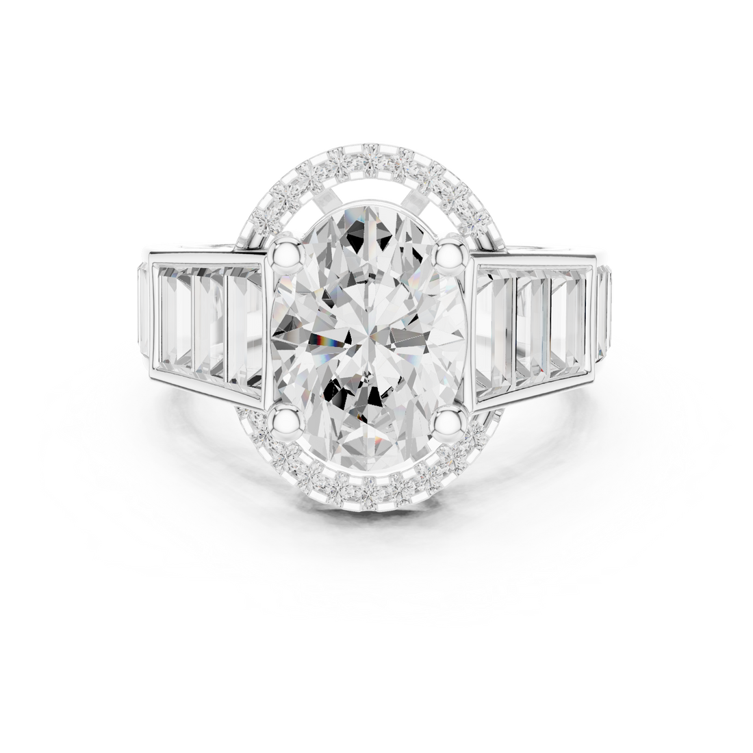 Diamond pendant necklace with elegant shine.
