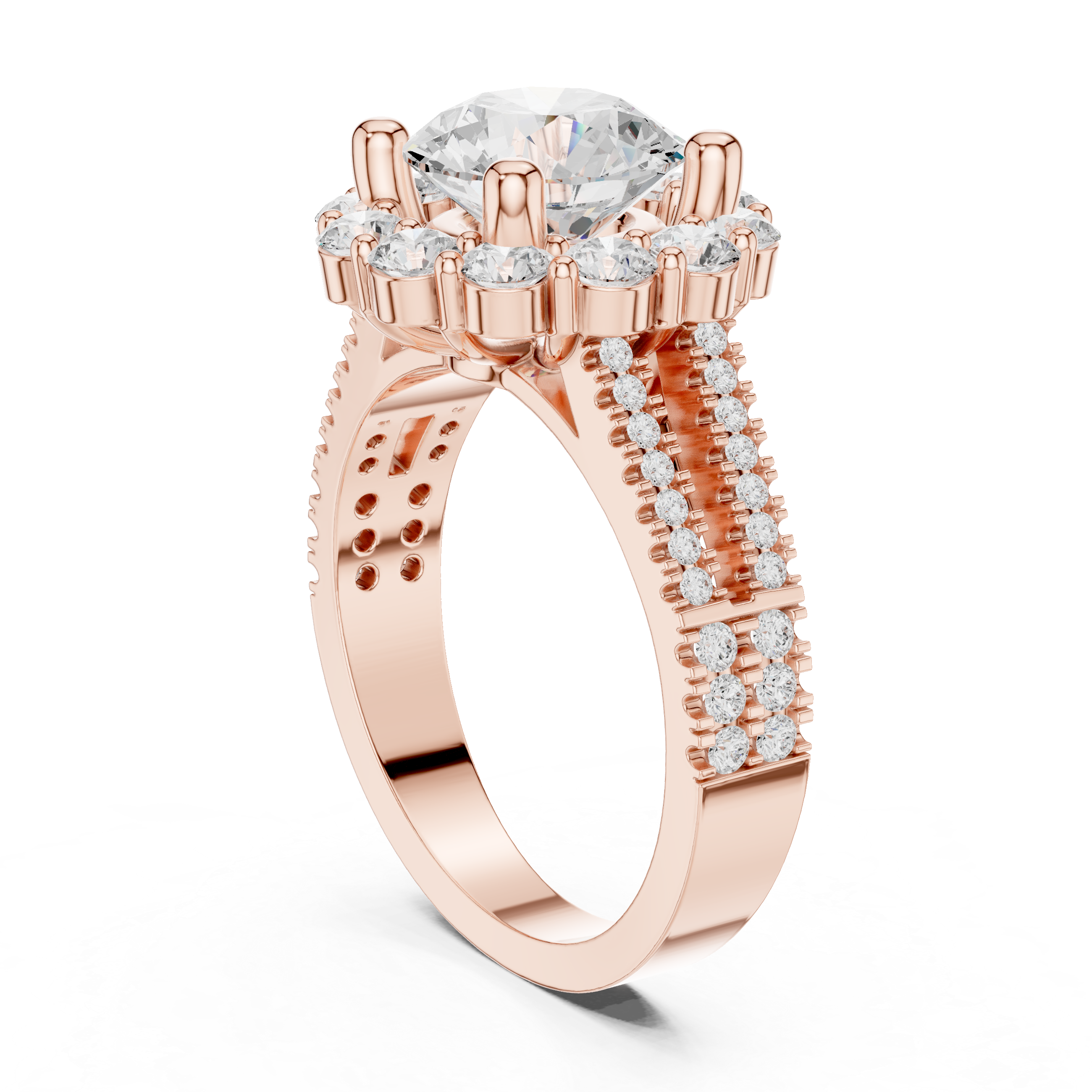 Celebration ring with colorful gemstone.