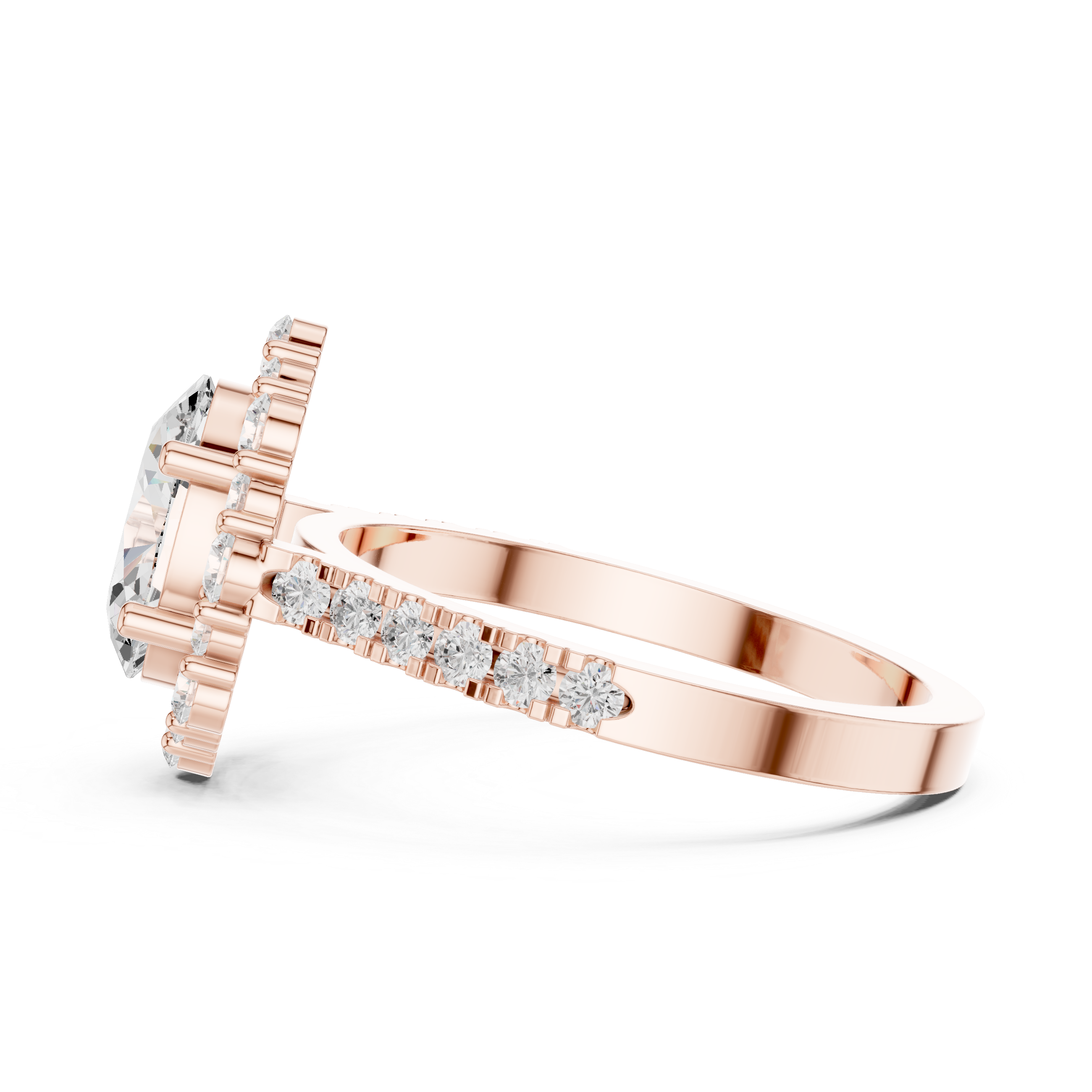 Elegant marquise diamond ring with slim polished band.