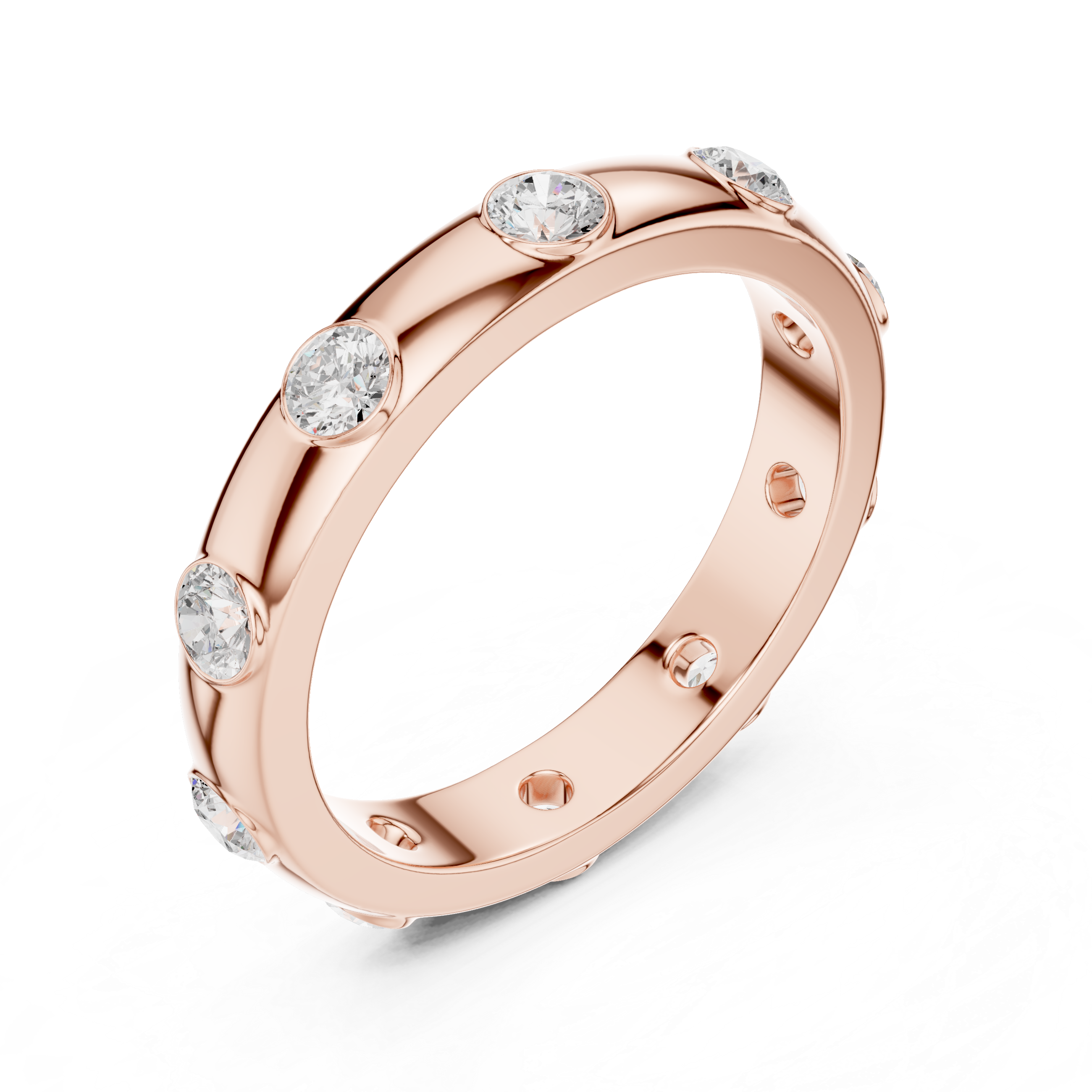 Textured gold hoop earrings with modern look.
