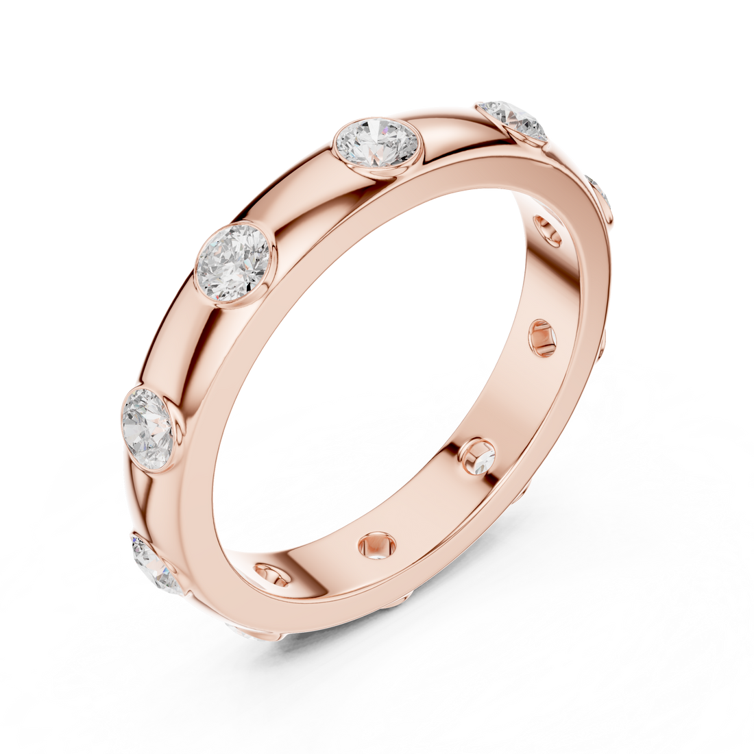 Textured gold hoop earrings with modern look.