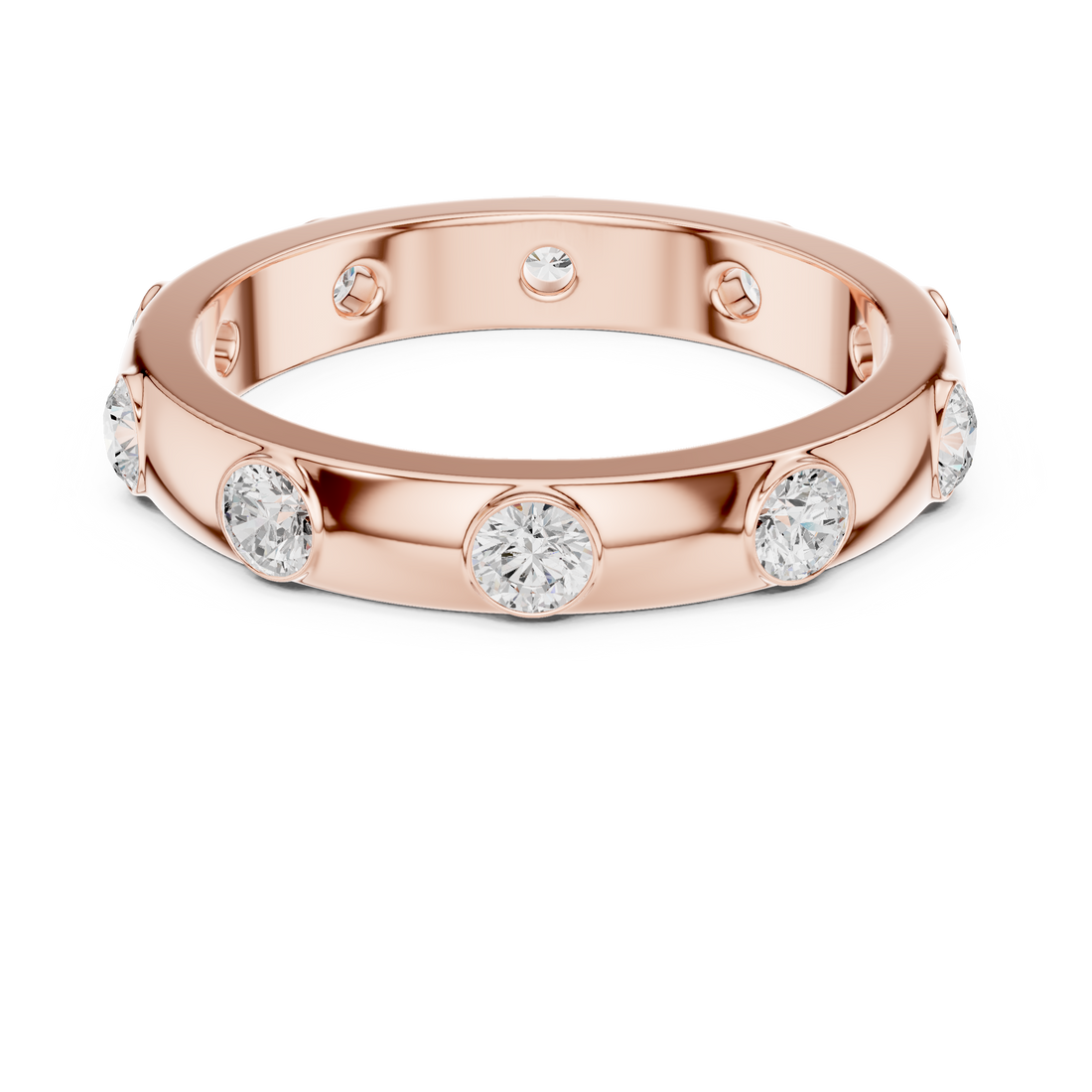 Small huggie hoop earrings with diamond accents.