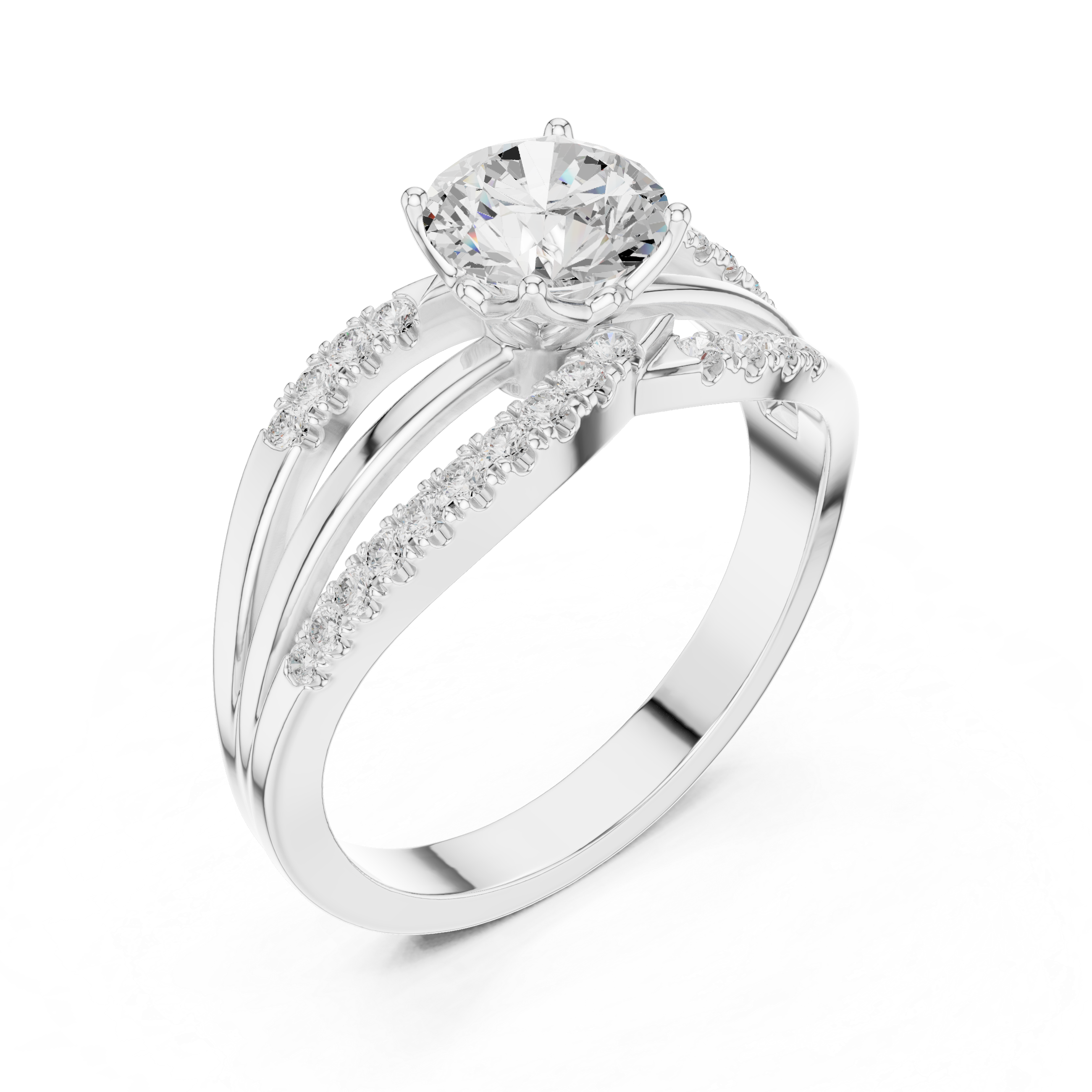 Gemstone toe ring with oval centerpiece.
