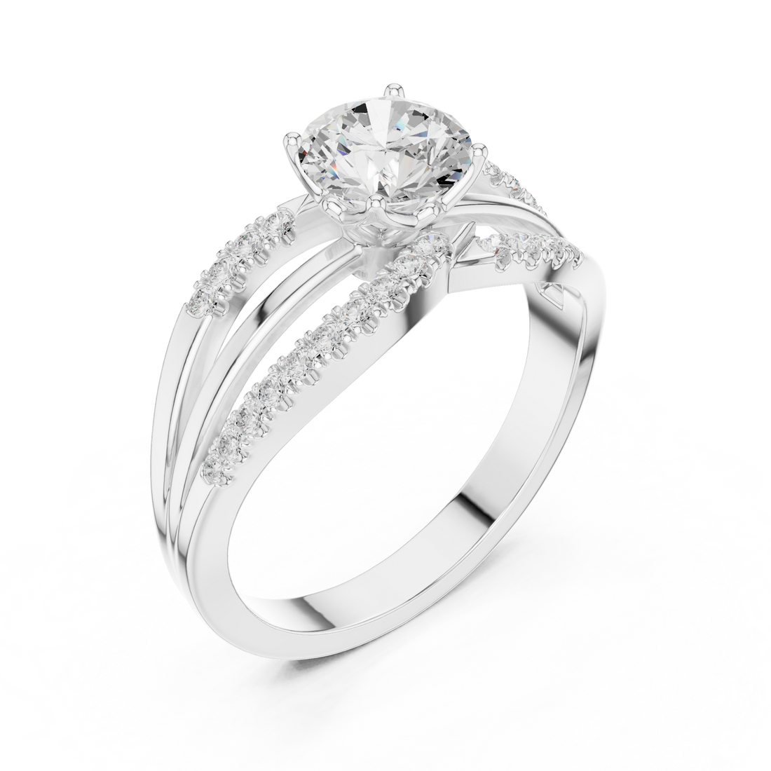 Gemstone toe ring with oval centerpiece.