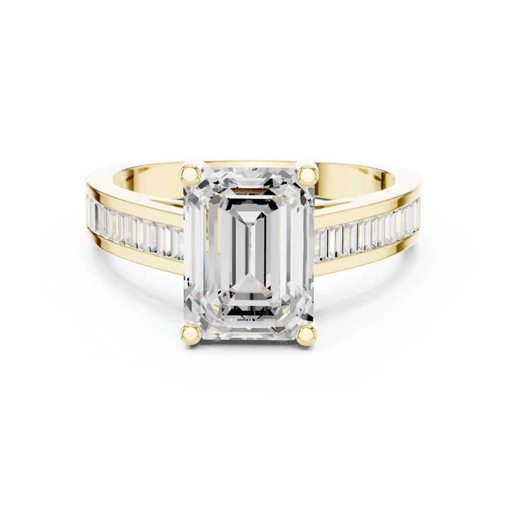 Cocktail ring with large pear-shaped gemstone.