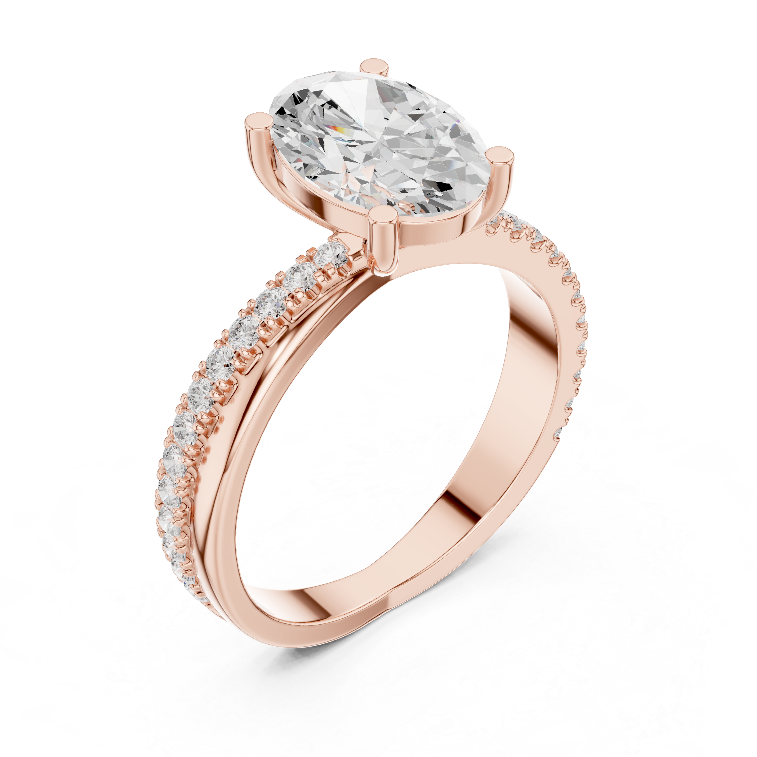 Artistic ring with bold sculptural design.