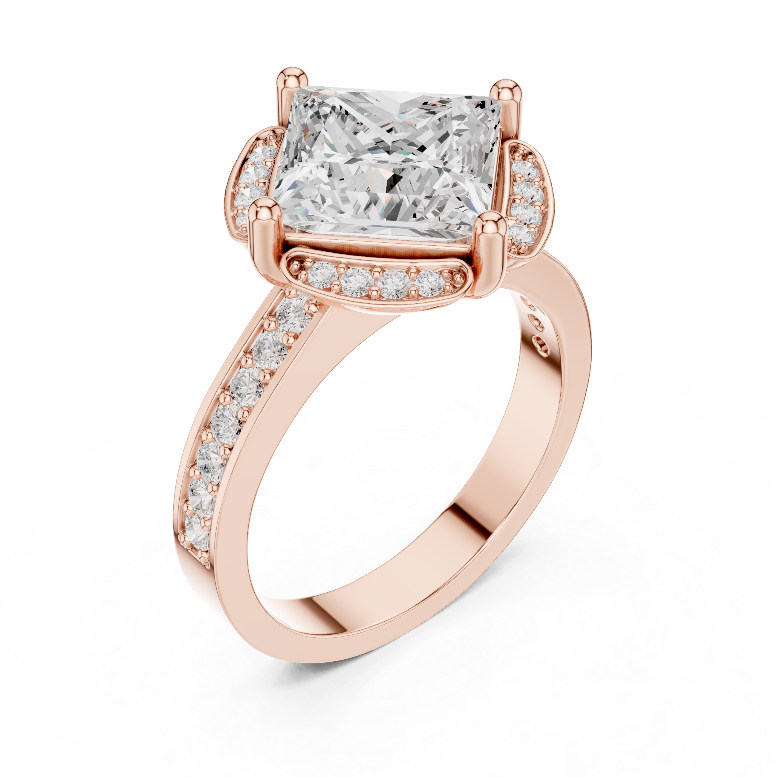 Classic diamond stud earrings with sparkle.