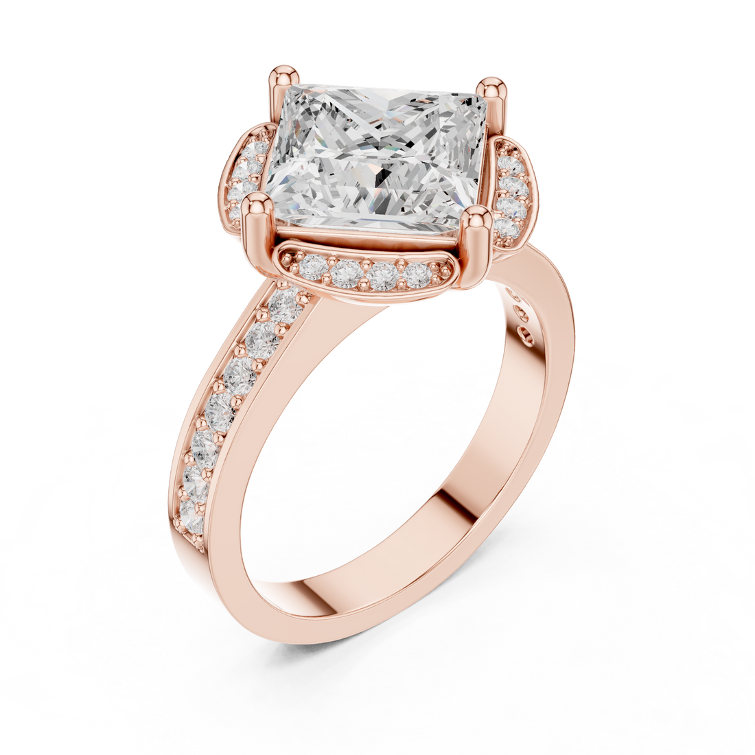 Classic diamond stud earrings with sparkle.