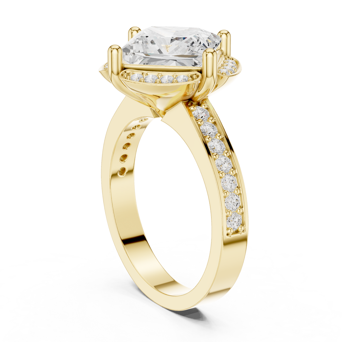 Glossy gold bangle with polished shine.