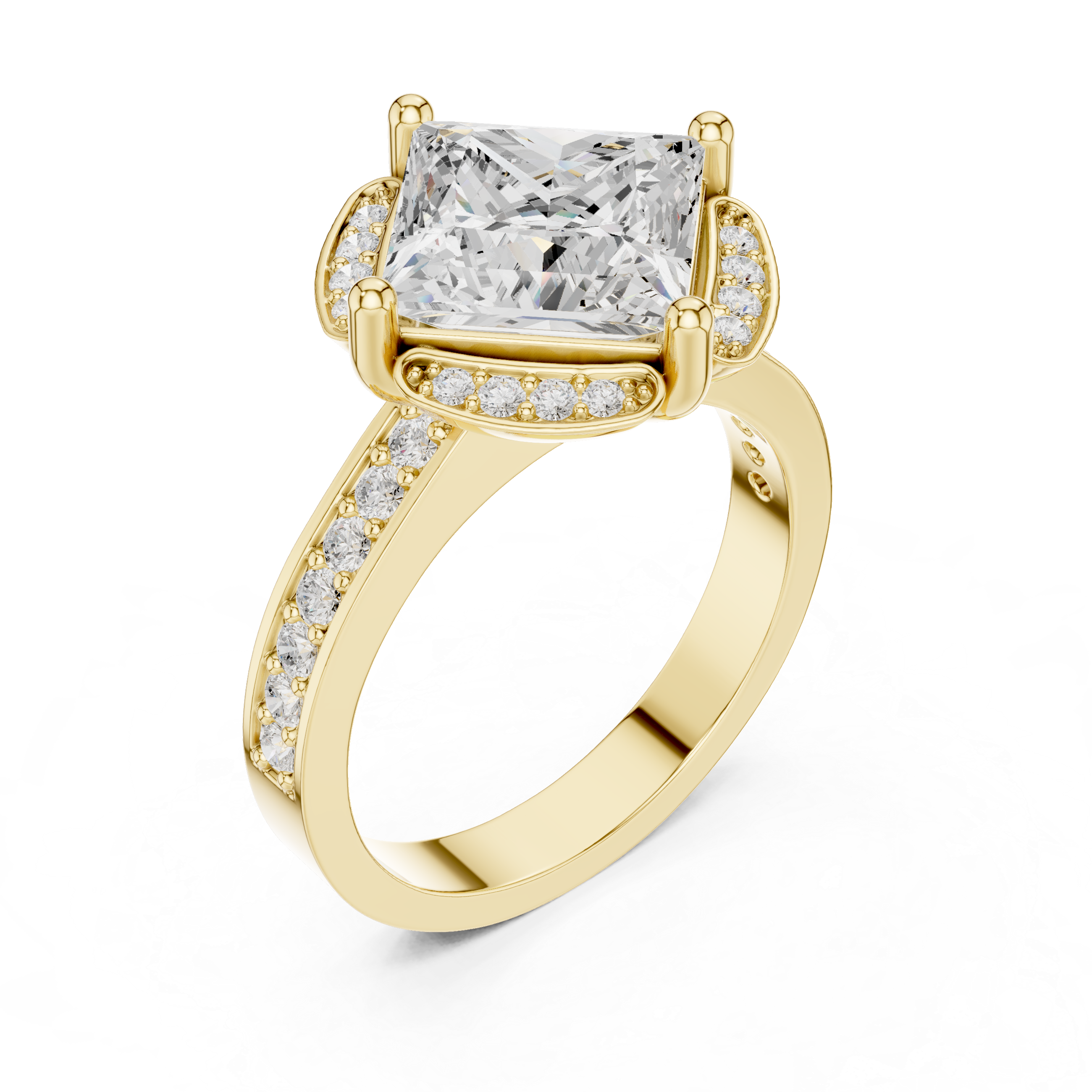 Diamond bangle with sparkling pavé detail.
