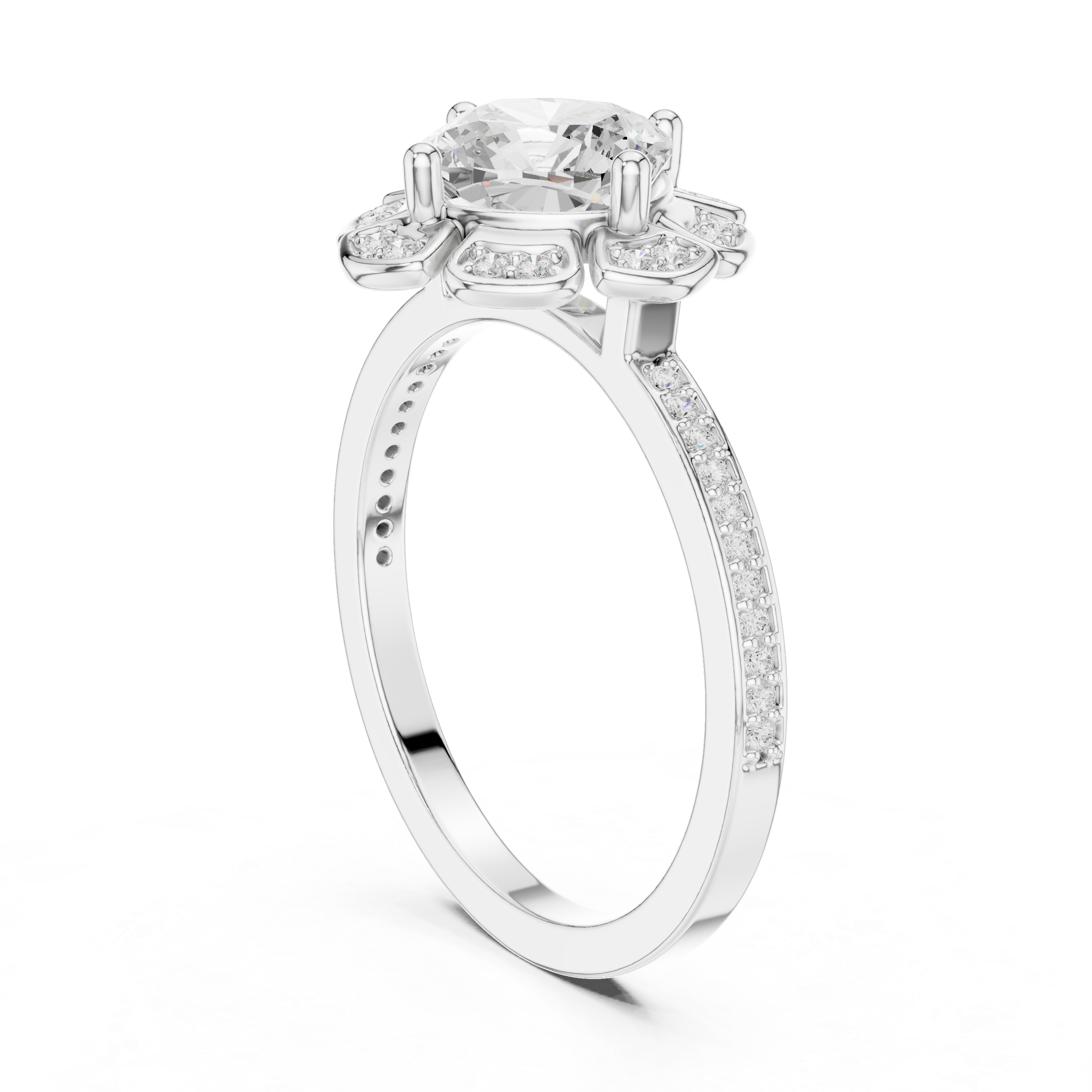 Gemstone toe ring with sparkling accent.