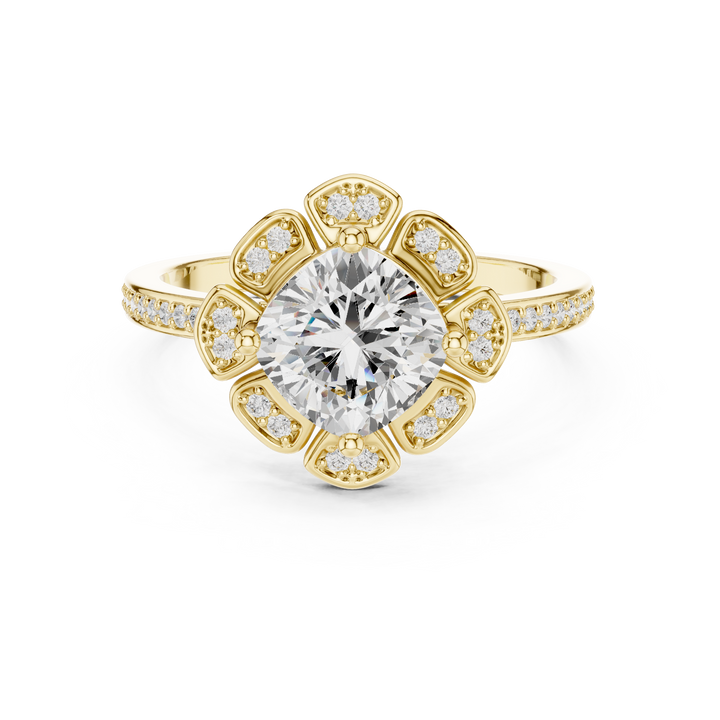 Oval diamond ring with slender gold band.