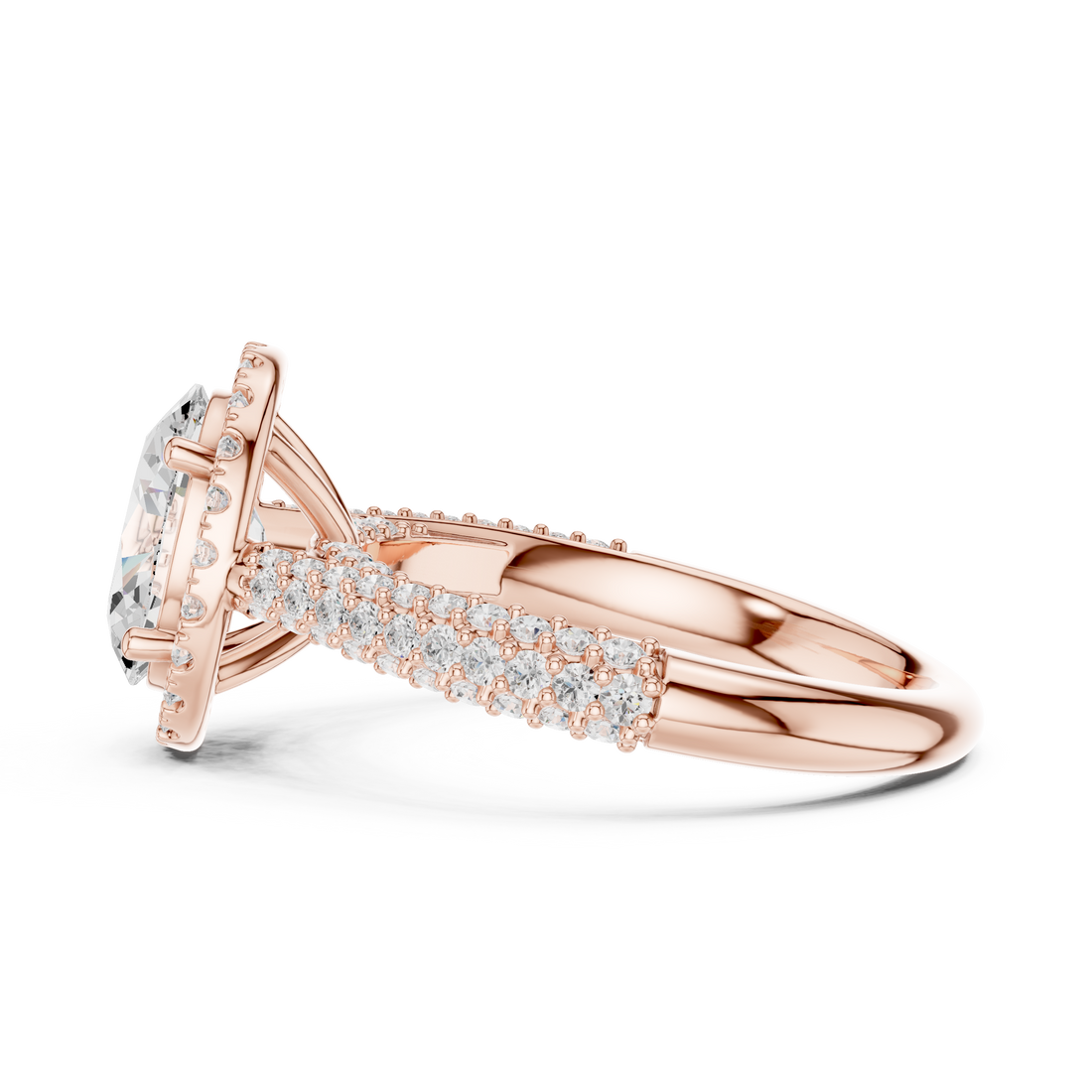Diamond drop earrings with elegant movement.