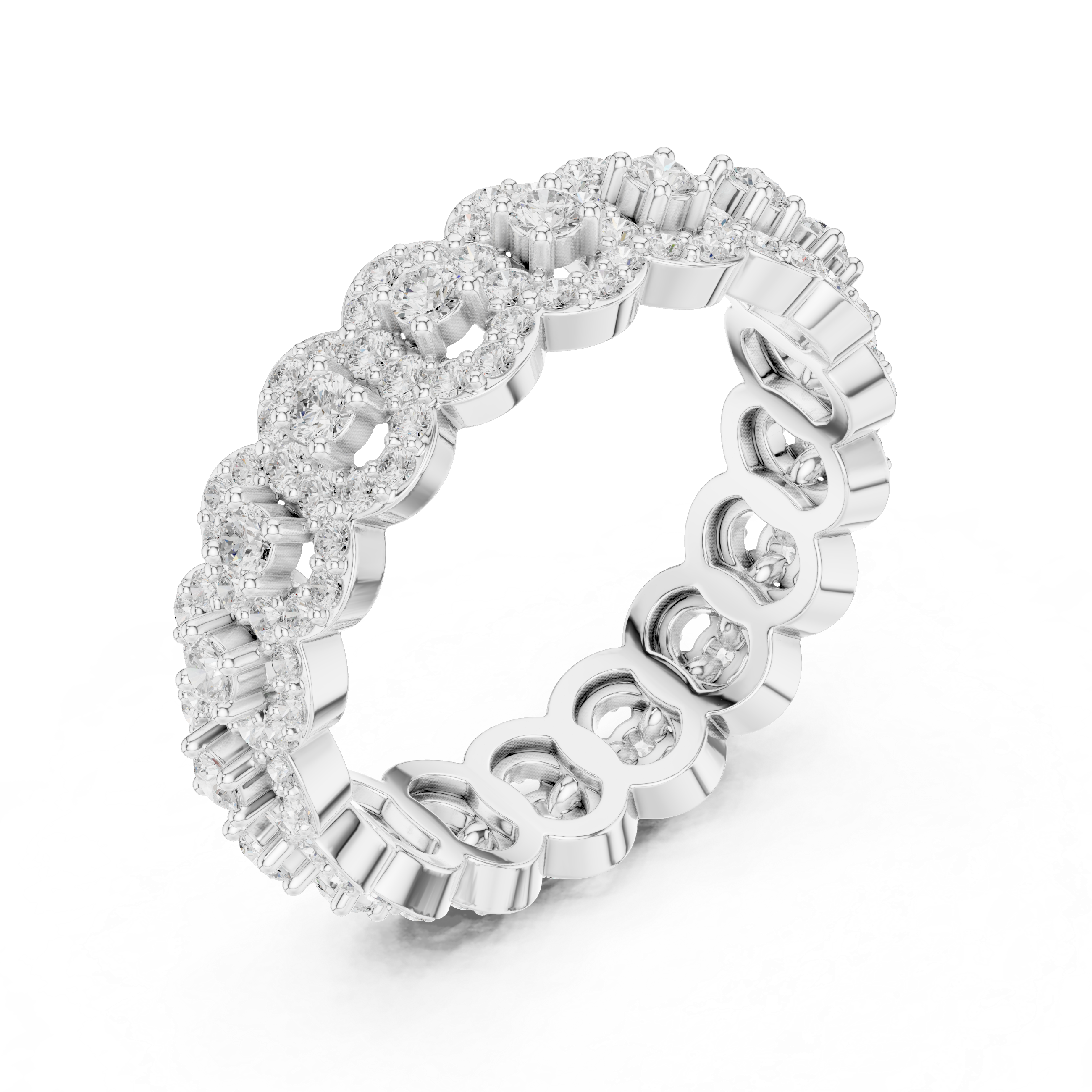 Pearl anklet with graceful finish.