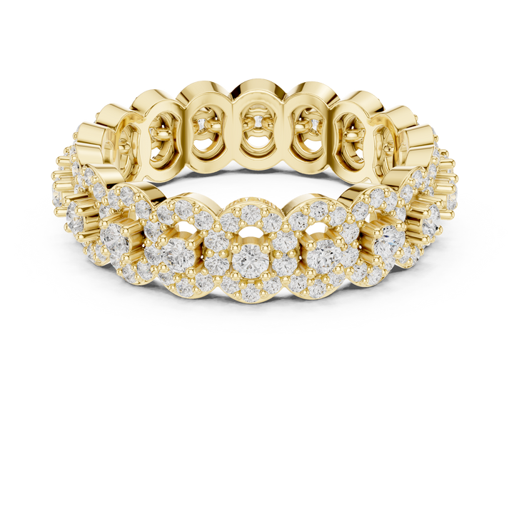 Decorative fashion ring with modern detail.