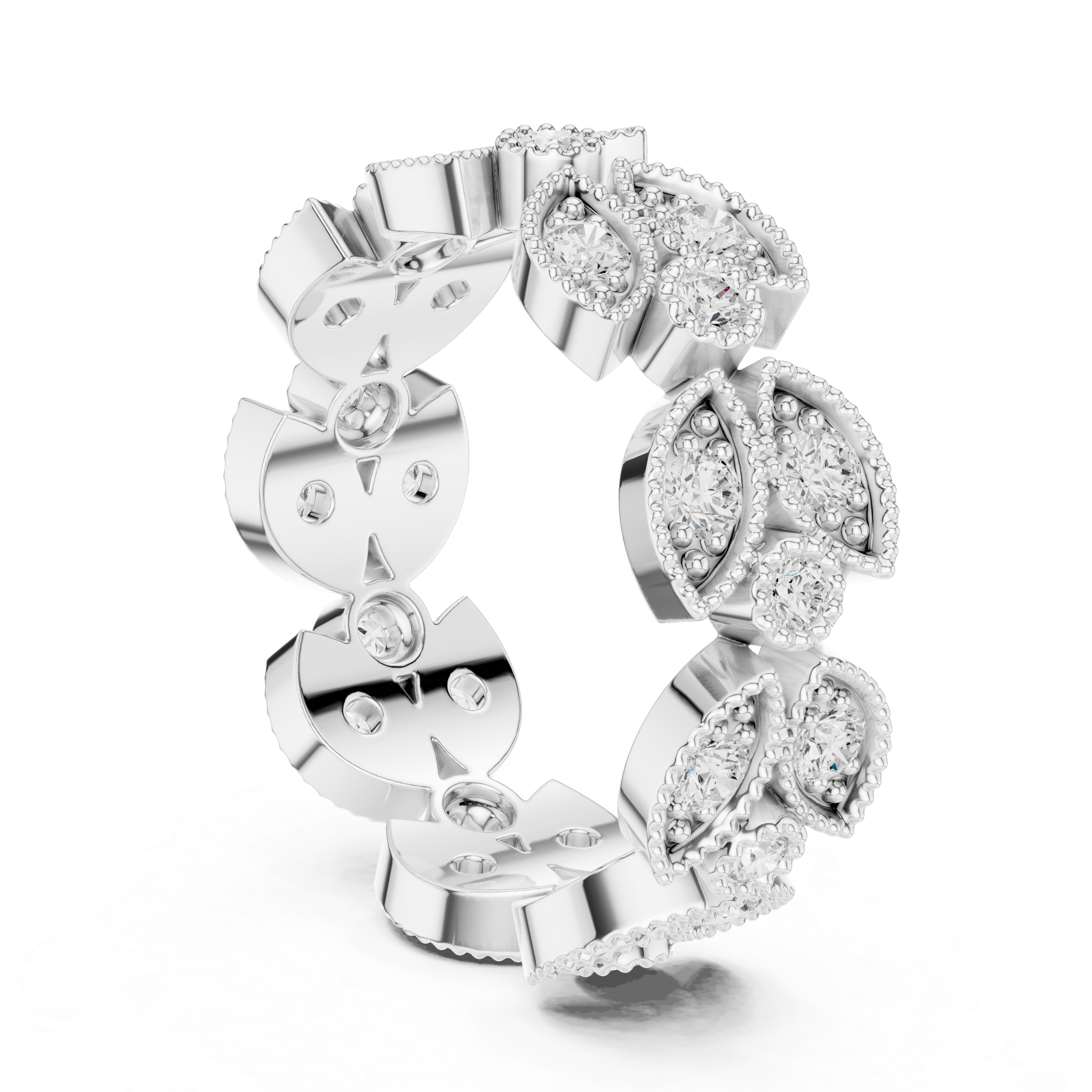Modern layered ring with multi-band structure.