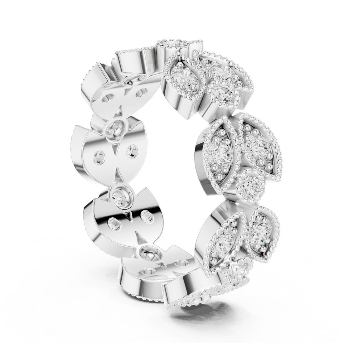 Modern layered ring with multi-band structure.