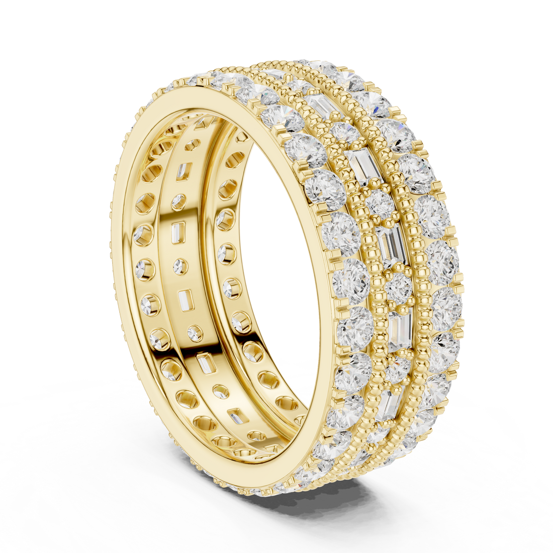 Slim cuff bracelet with polished edges.