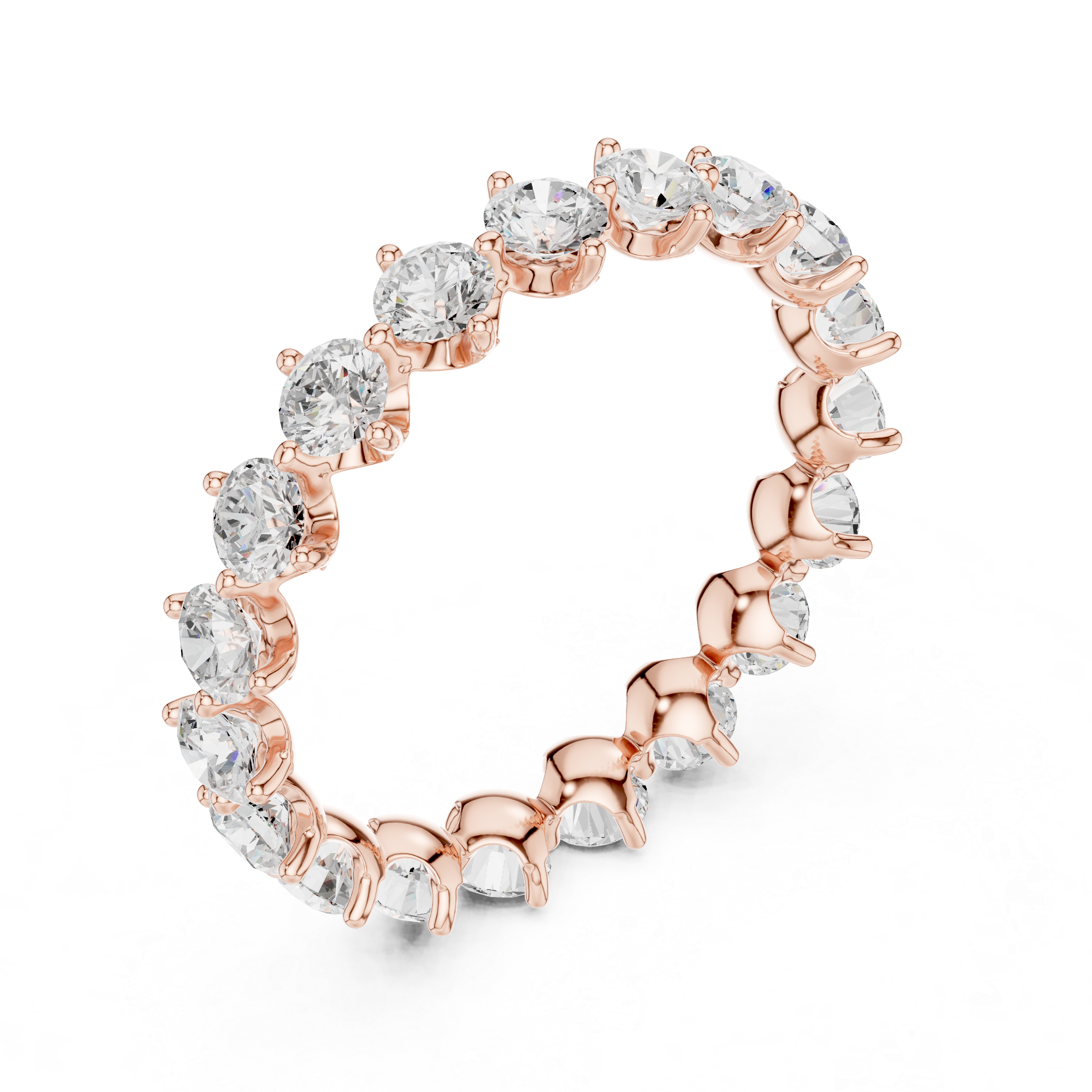Diamond hoop earrings with sparkling stones.