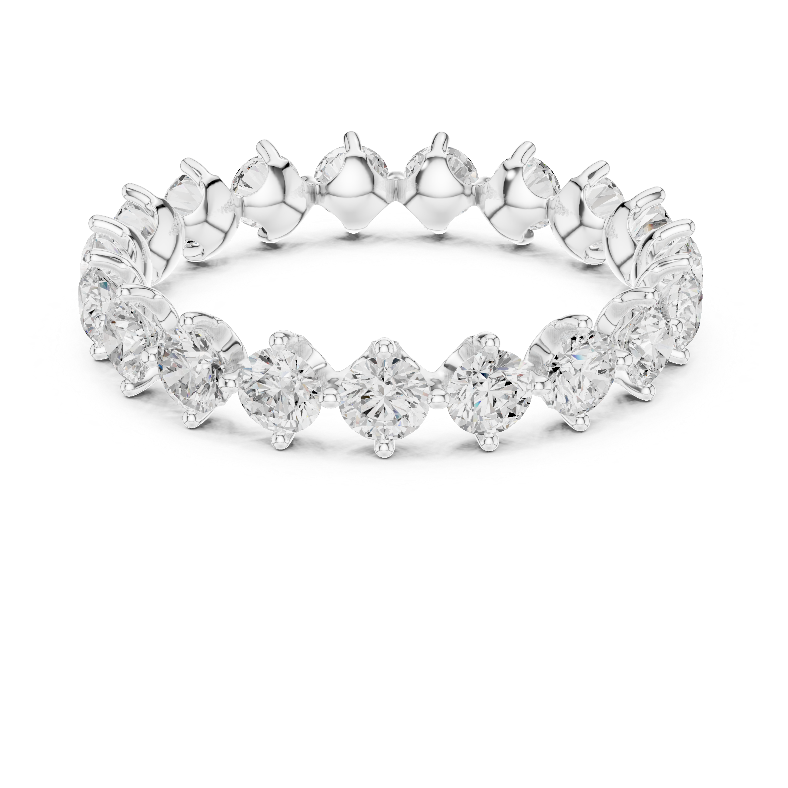 Oval hoop earrings with smooth polish.