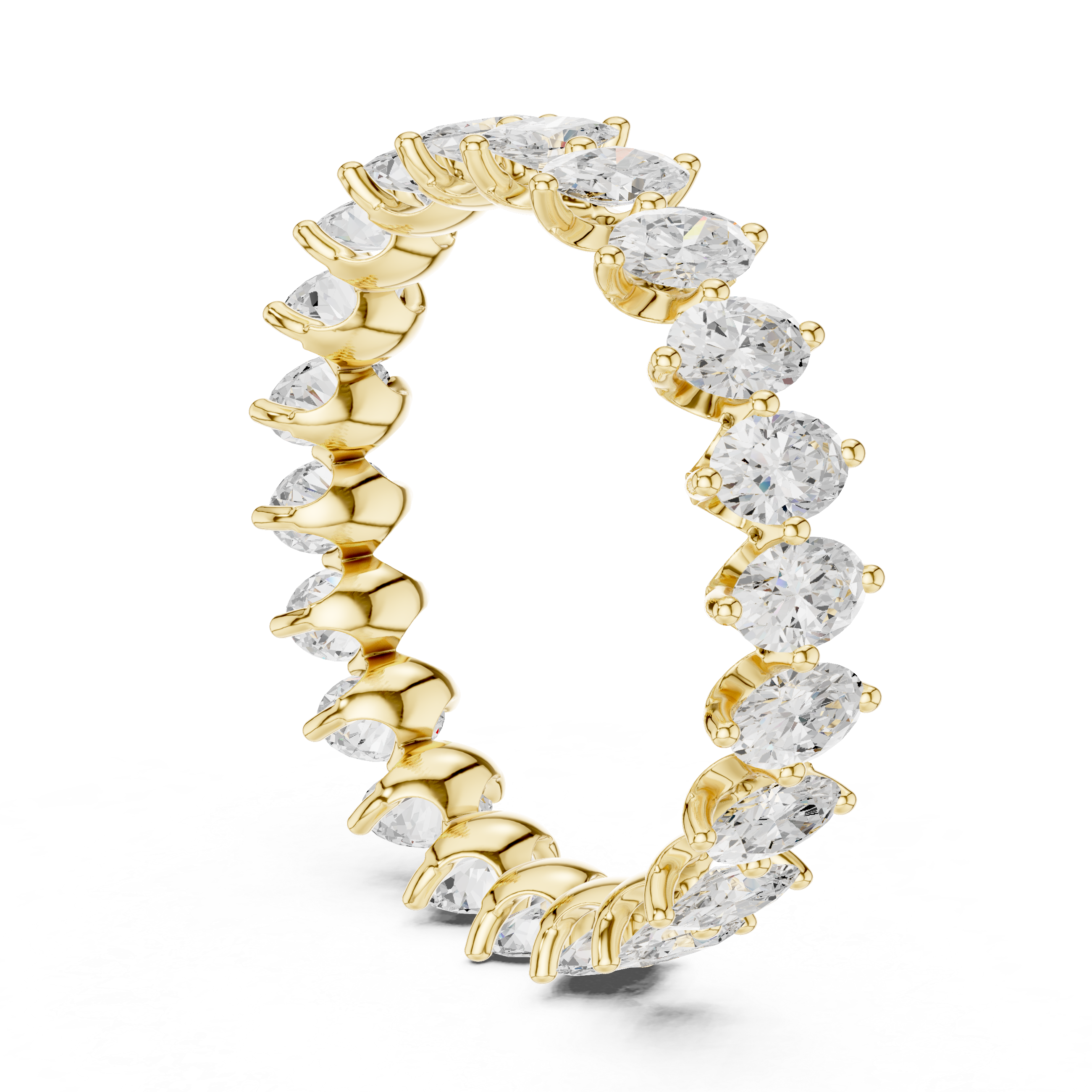 Slim gold chain bracelet with polished links.