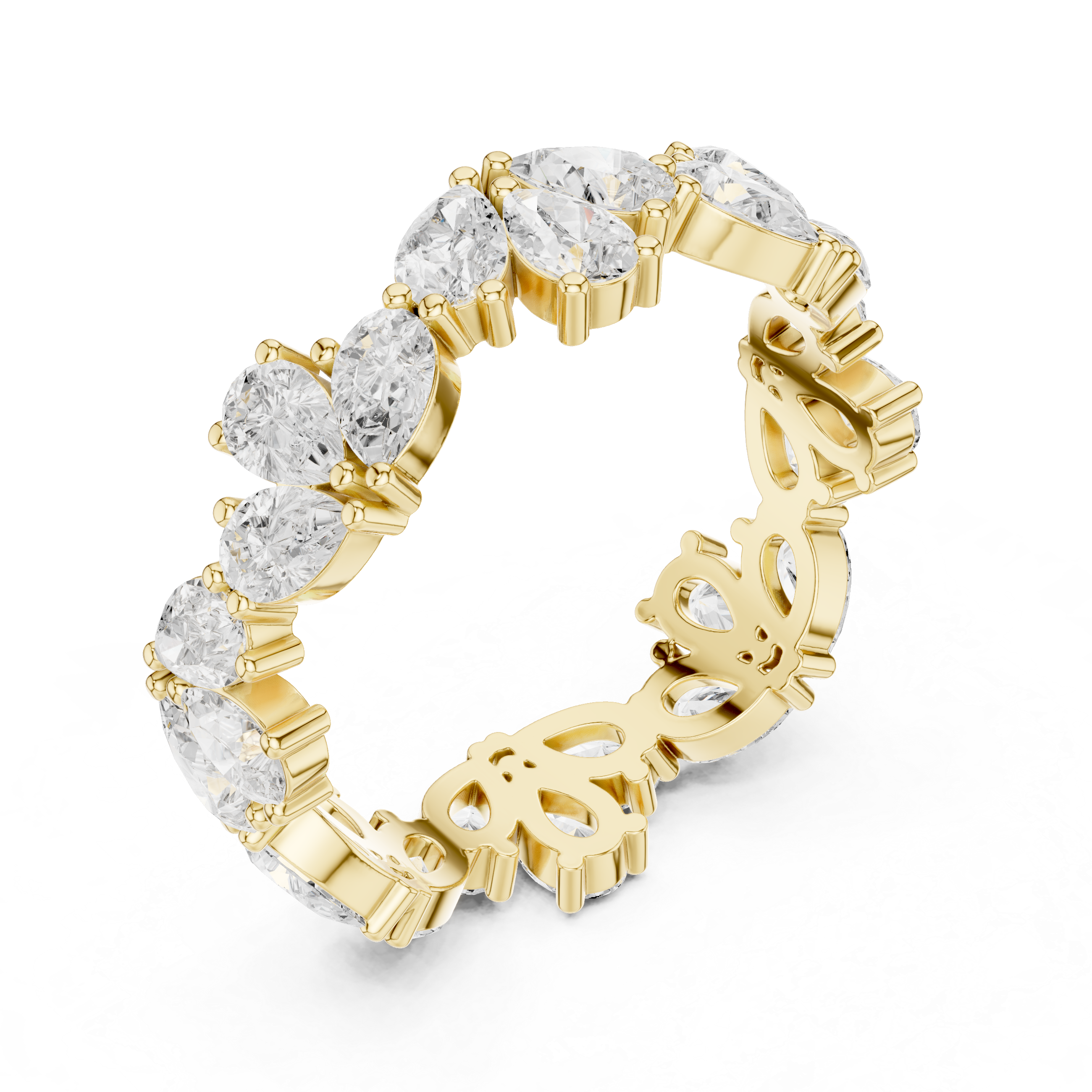 Temple jewellery necklace in antique gold.