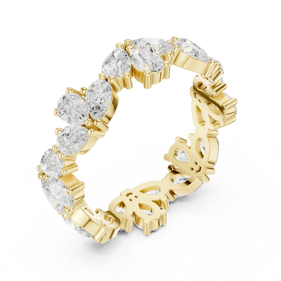 Temple jewellery necklace in antique gold.