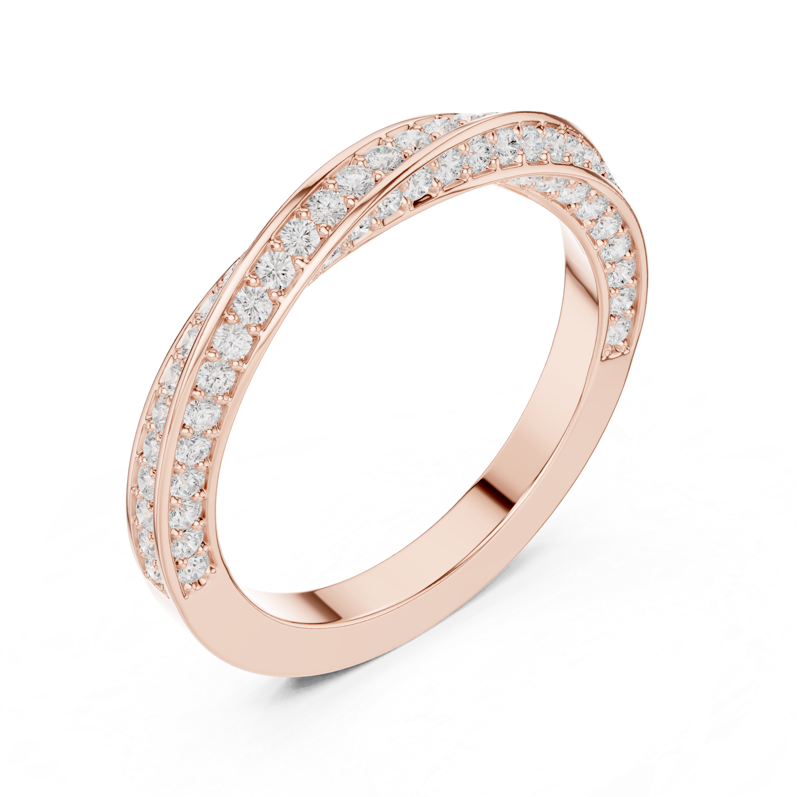 Gold toe ring with floral engraving.