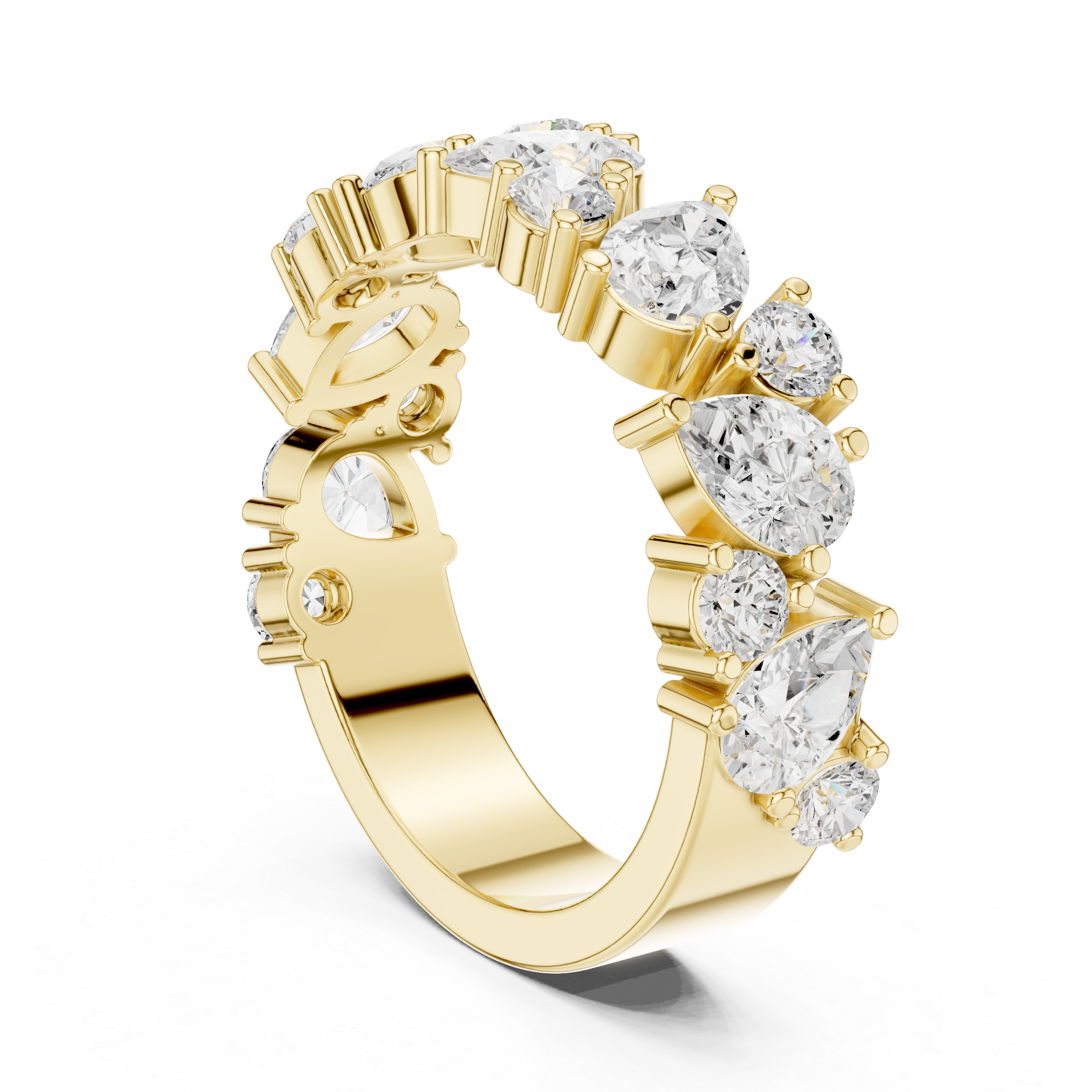 Adjustable baby ring with smooth edges.