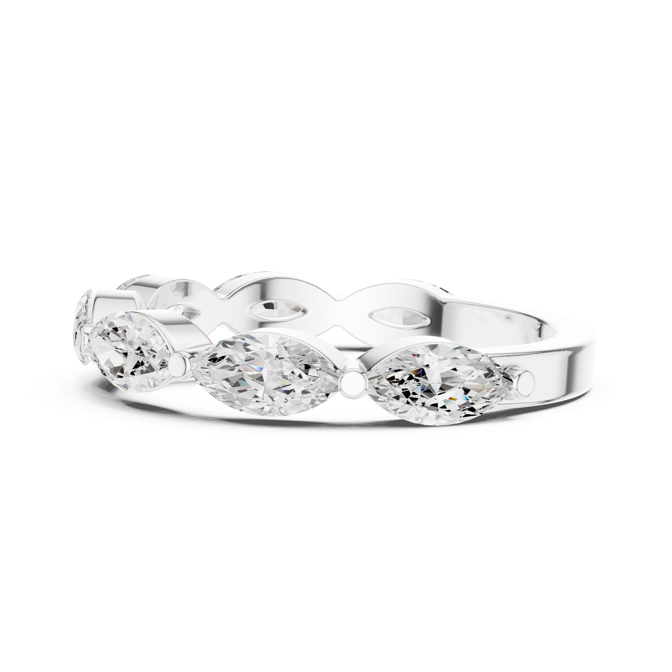 Diamond drop earrings with elegant shine.