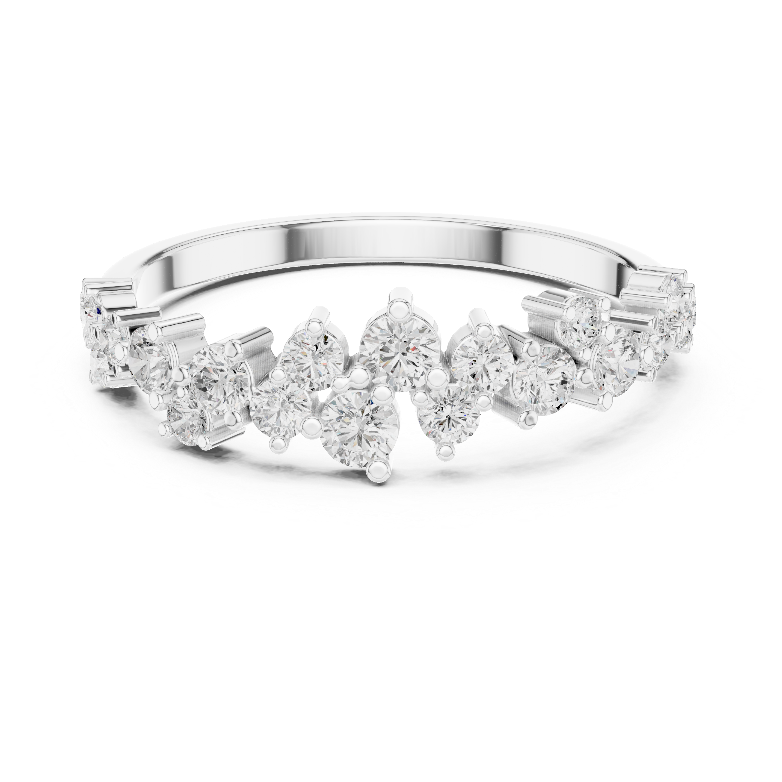 Engagement jewellery set with modern style.