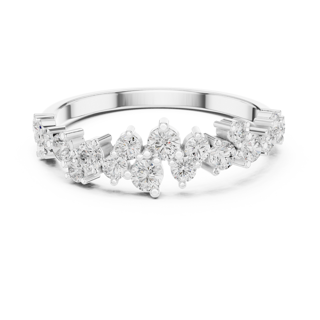 Engagement jewellery set with modern style.