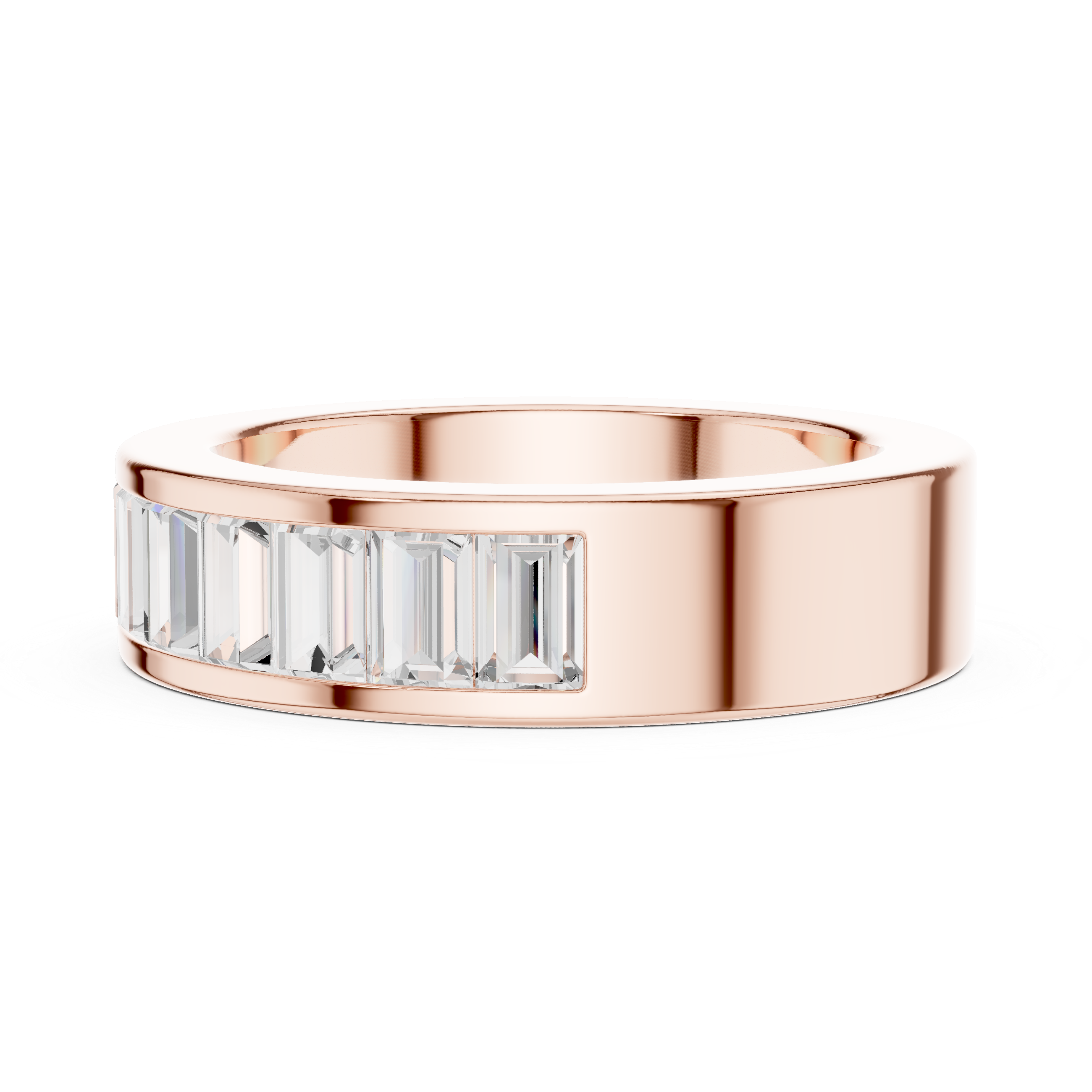 Stackable ring set with slim bands.