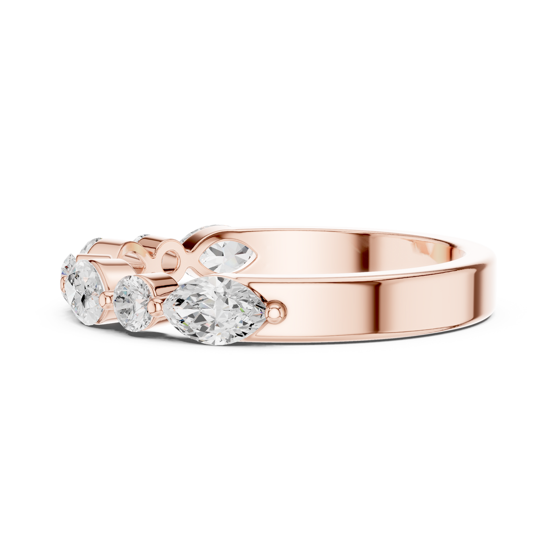 Classic plain toe ring in silver.