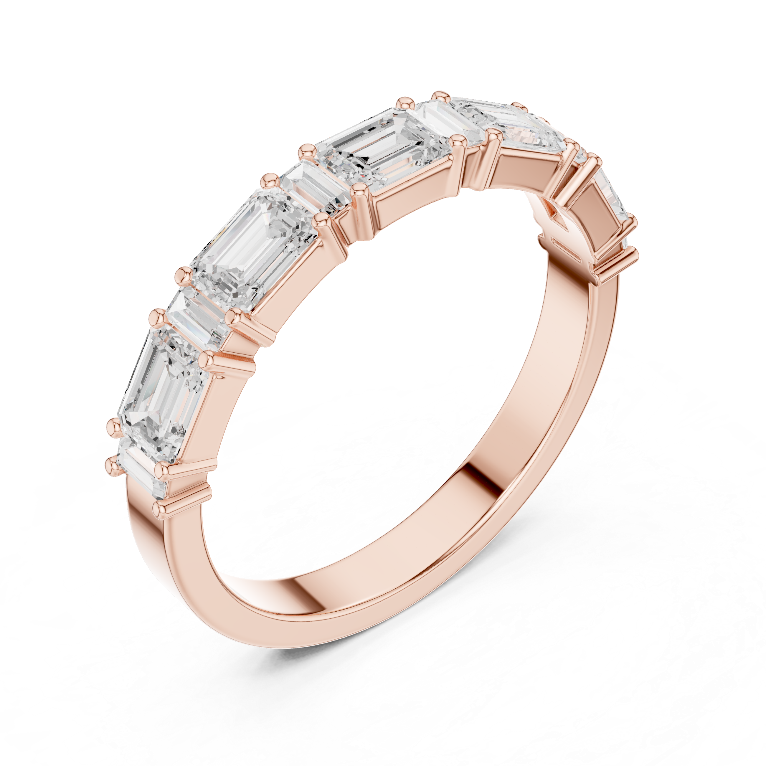 Dual-tone gold ring with modern layered design.