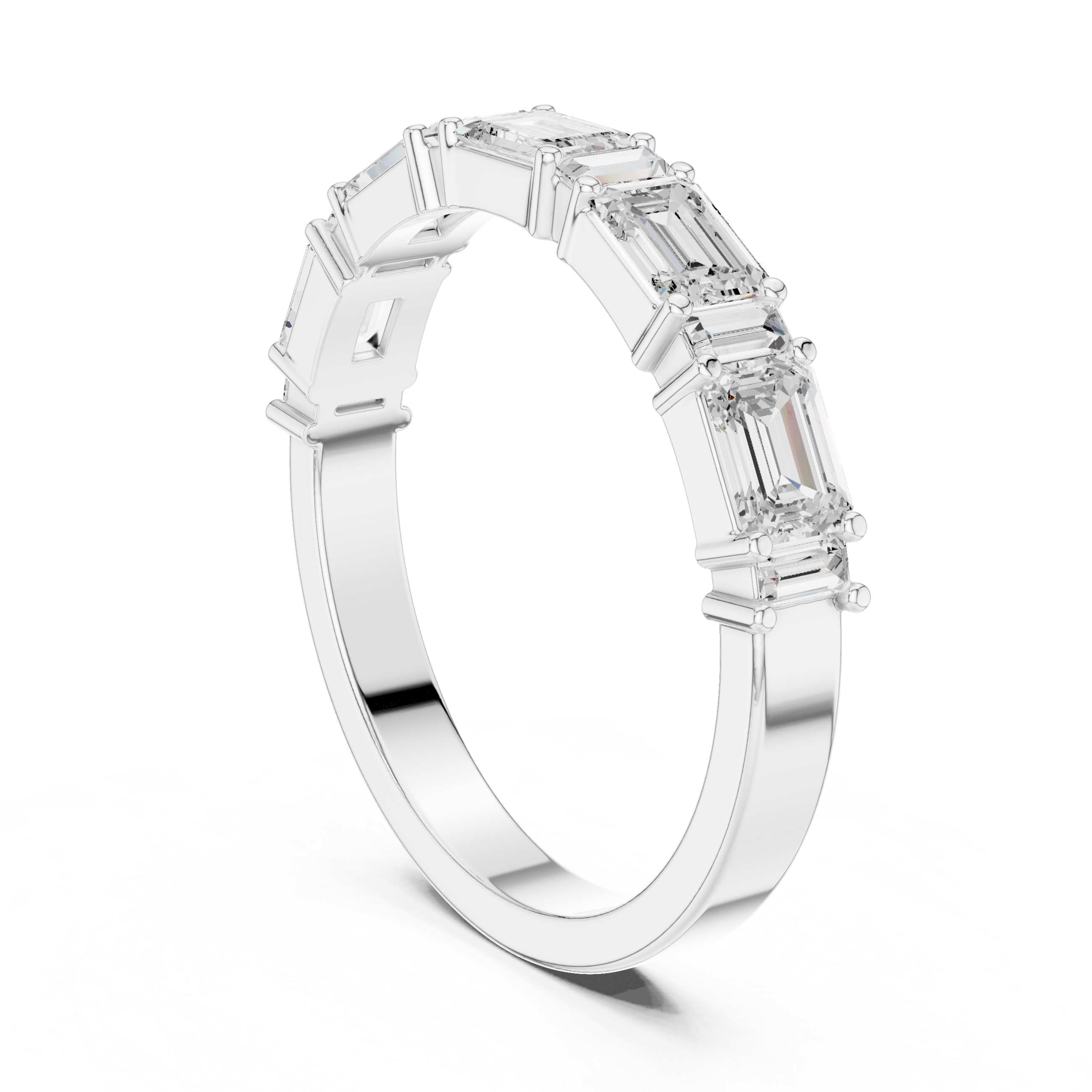 Simple gold band ring with matte finish.