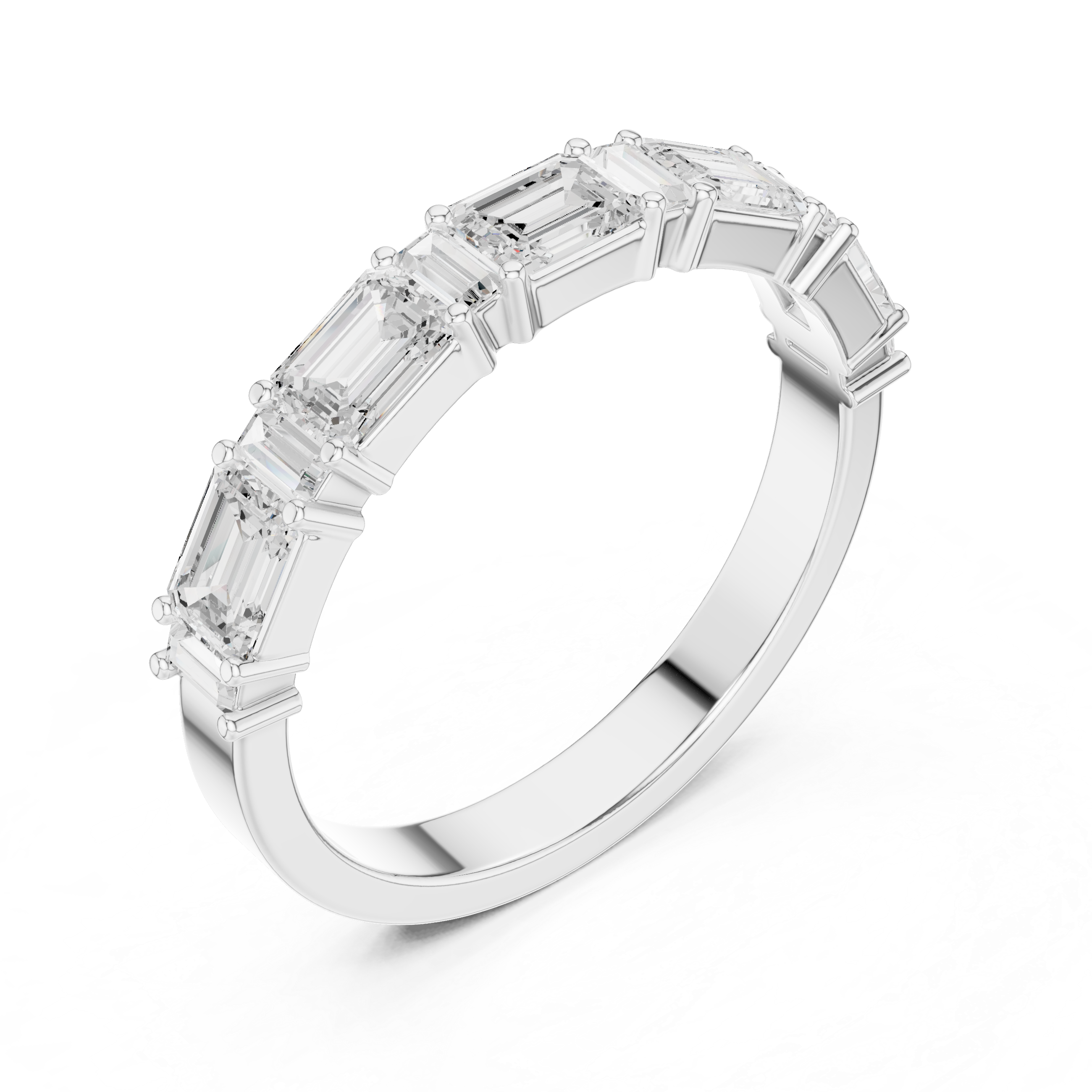 Small diamond hoop earrings with sleek design.