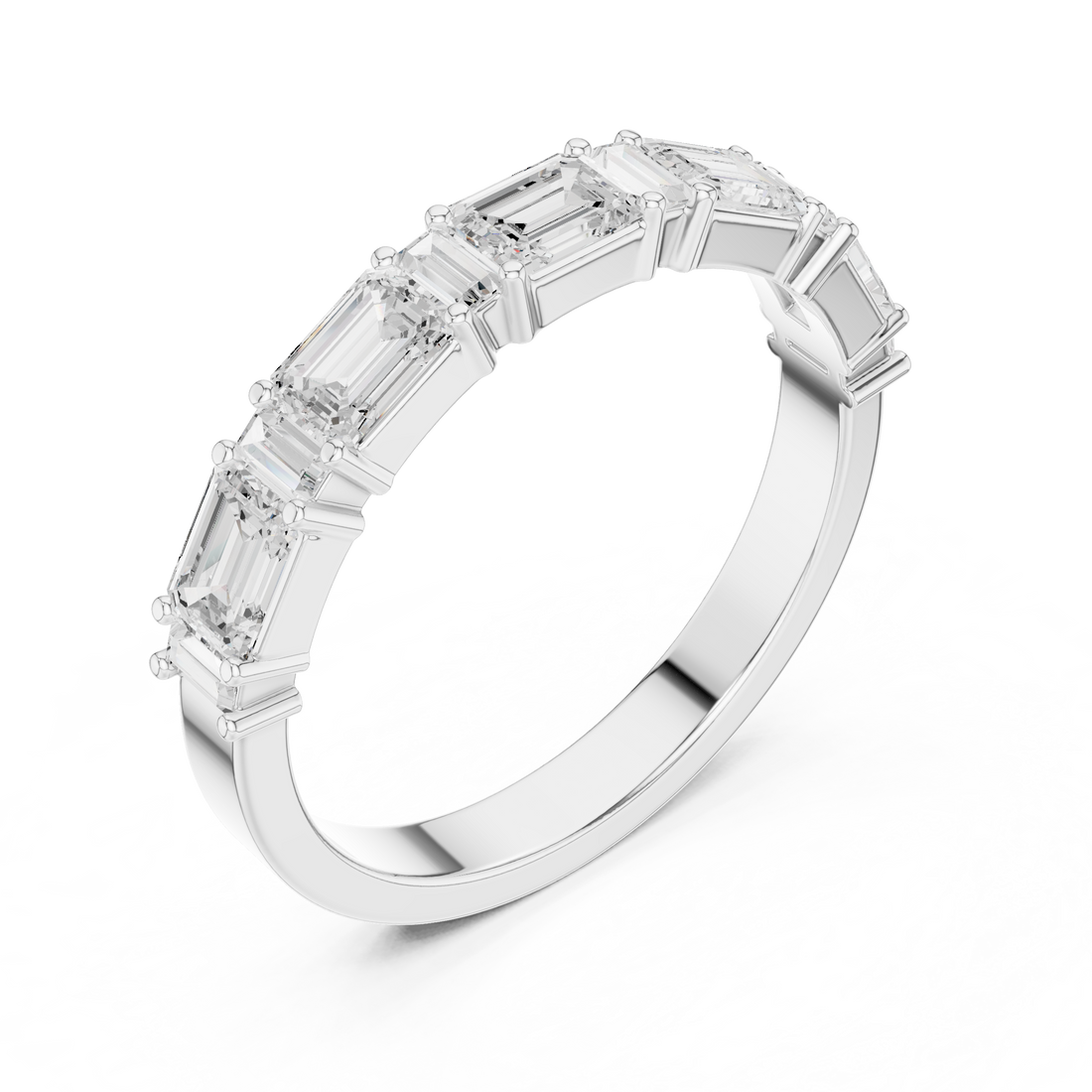 Small diamond hoop earrings with sleek design.