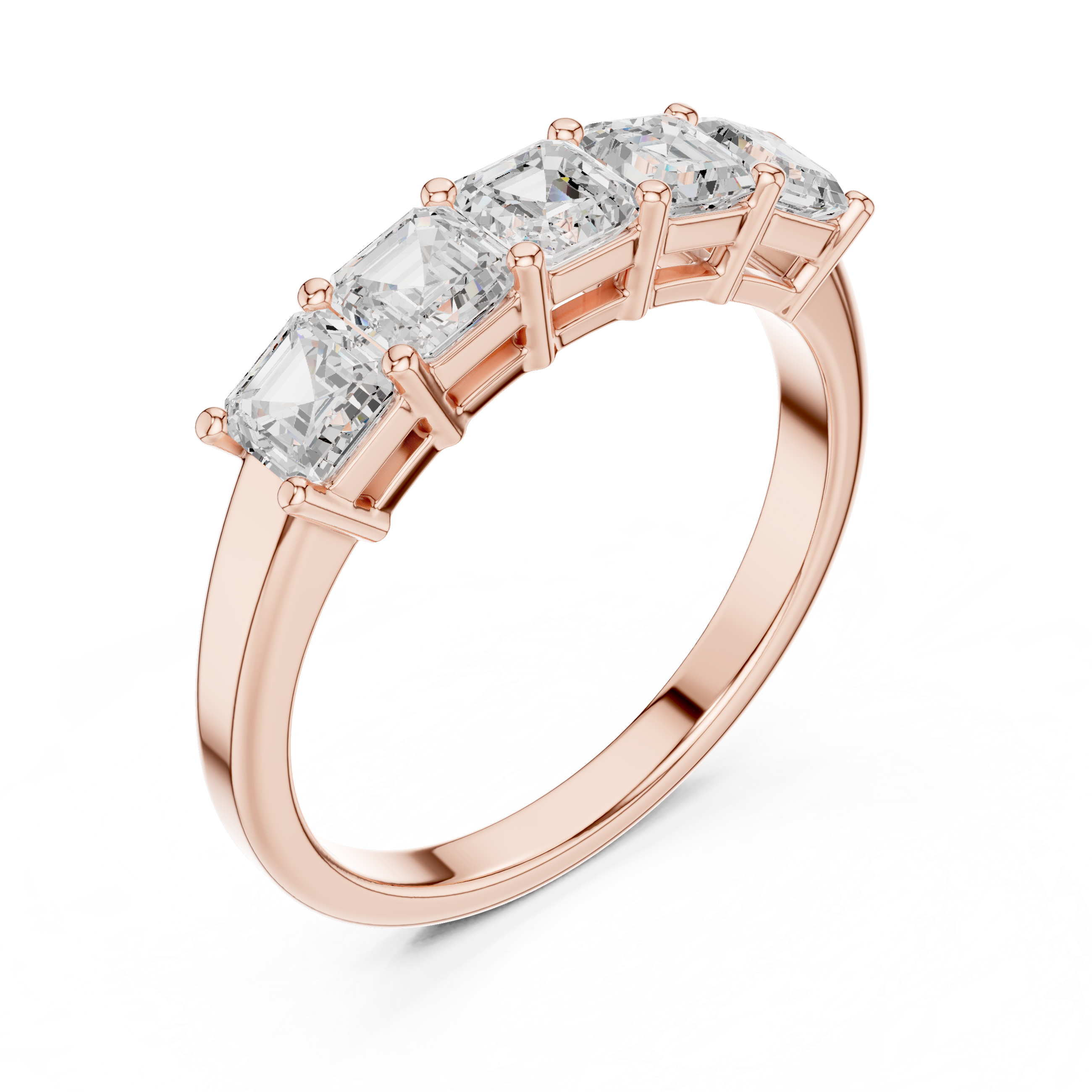 Rose gold drop earrings with modern style.