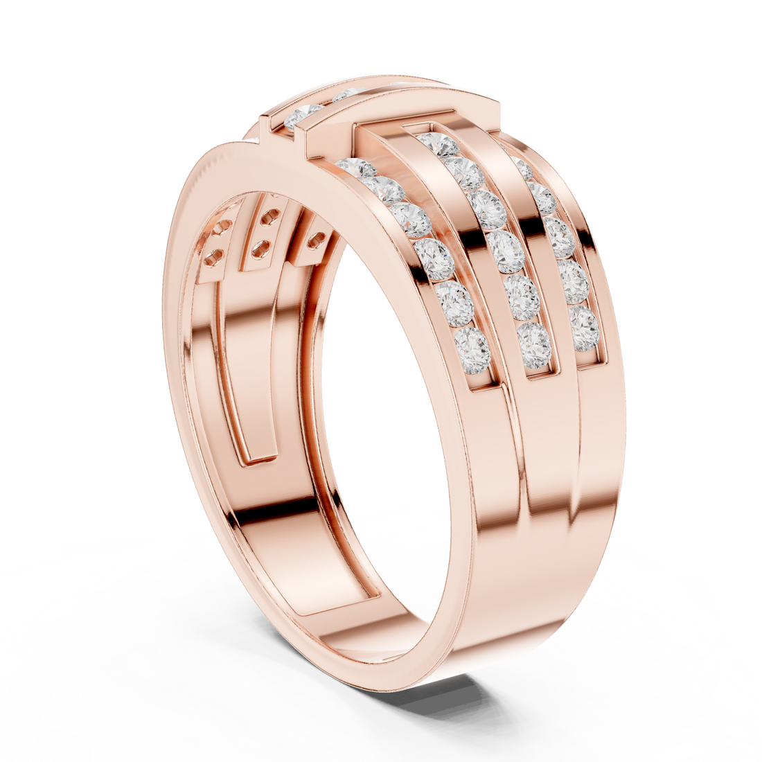 Slim diamond bracelet with sparkling stones.
