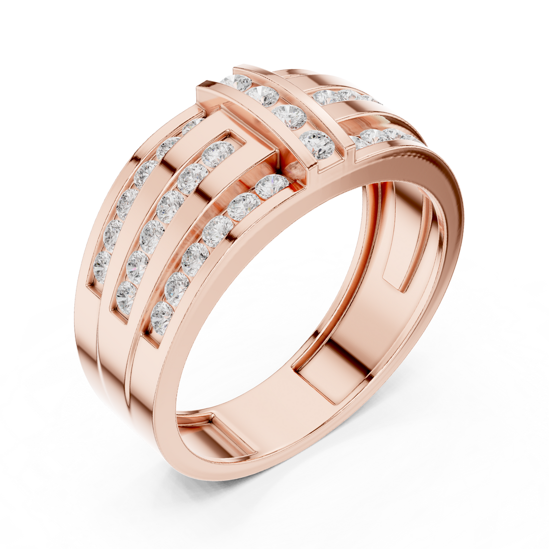 Rope bracelet with twisted gold links.