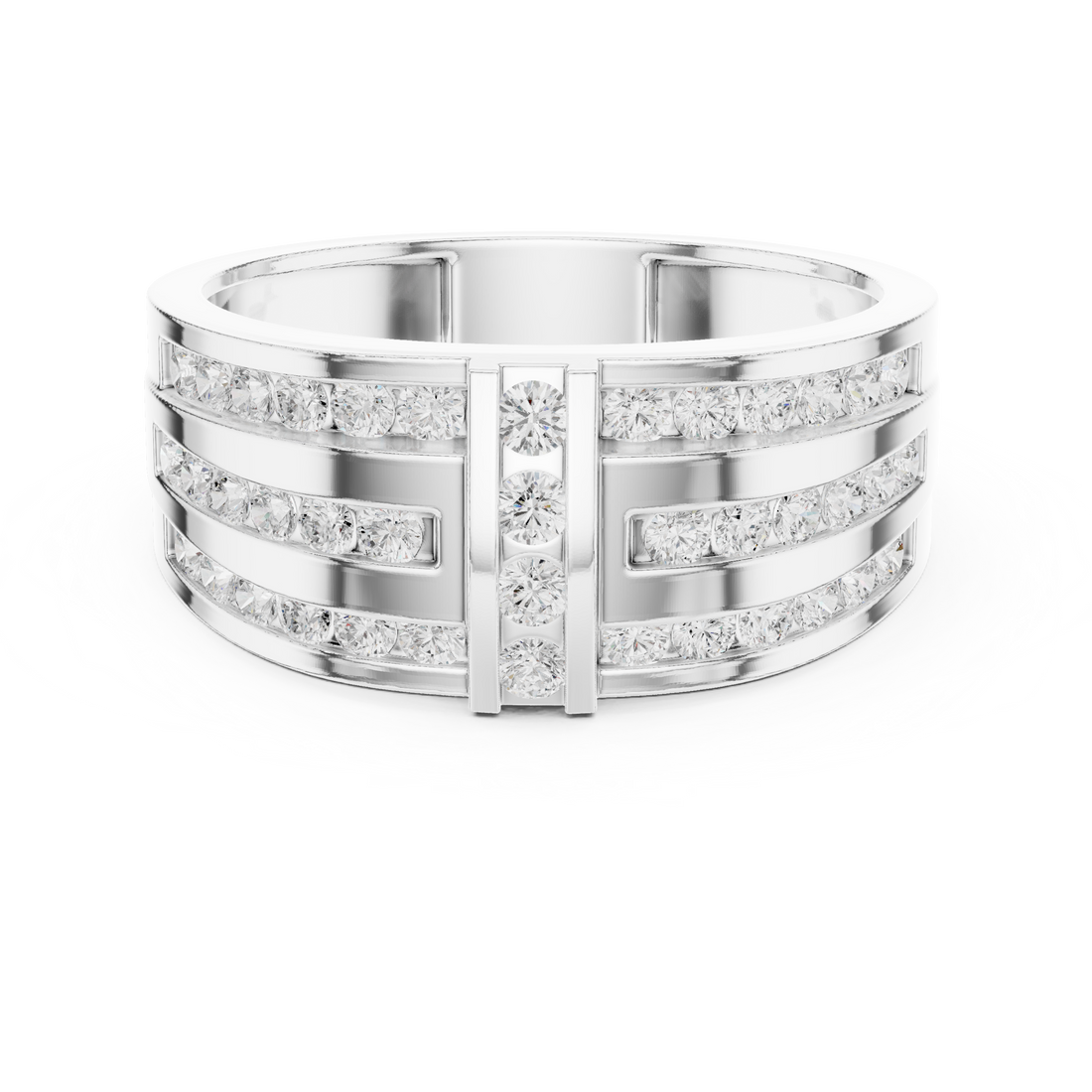 Hinged gold bracelet with engraved surface.