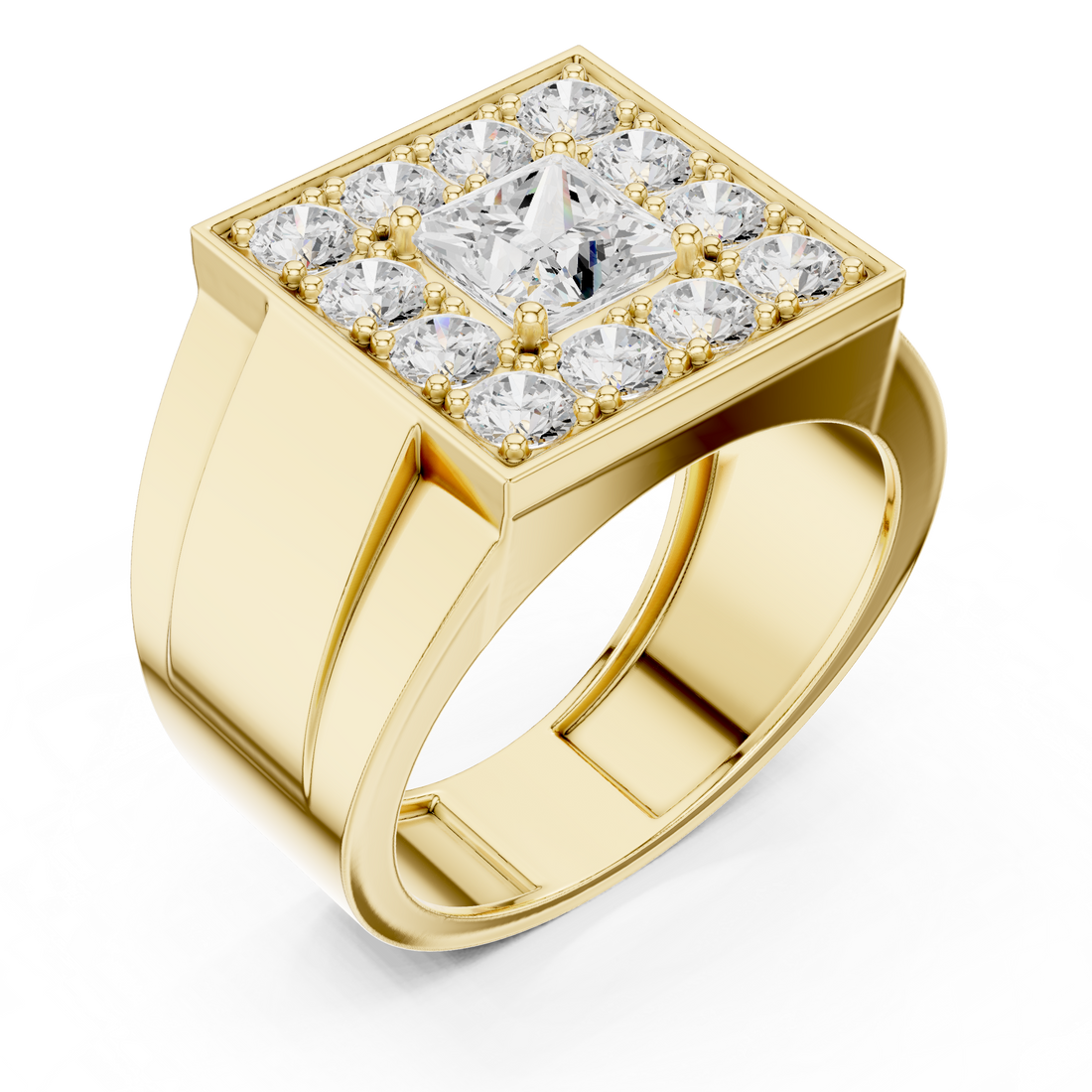 Diamond nose pin with round solitaire.