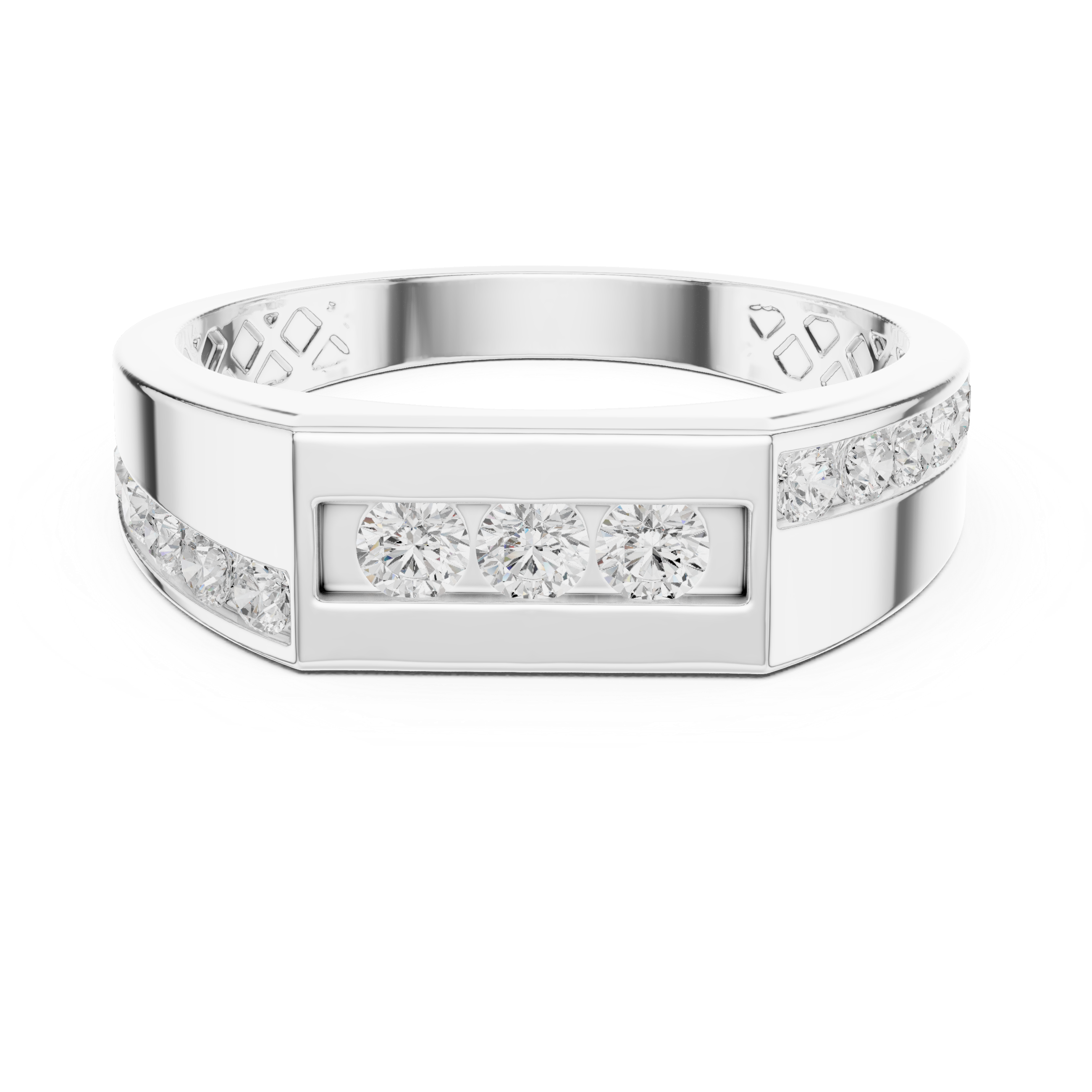Plain silver toe ring with smooth band.
