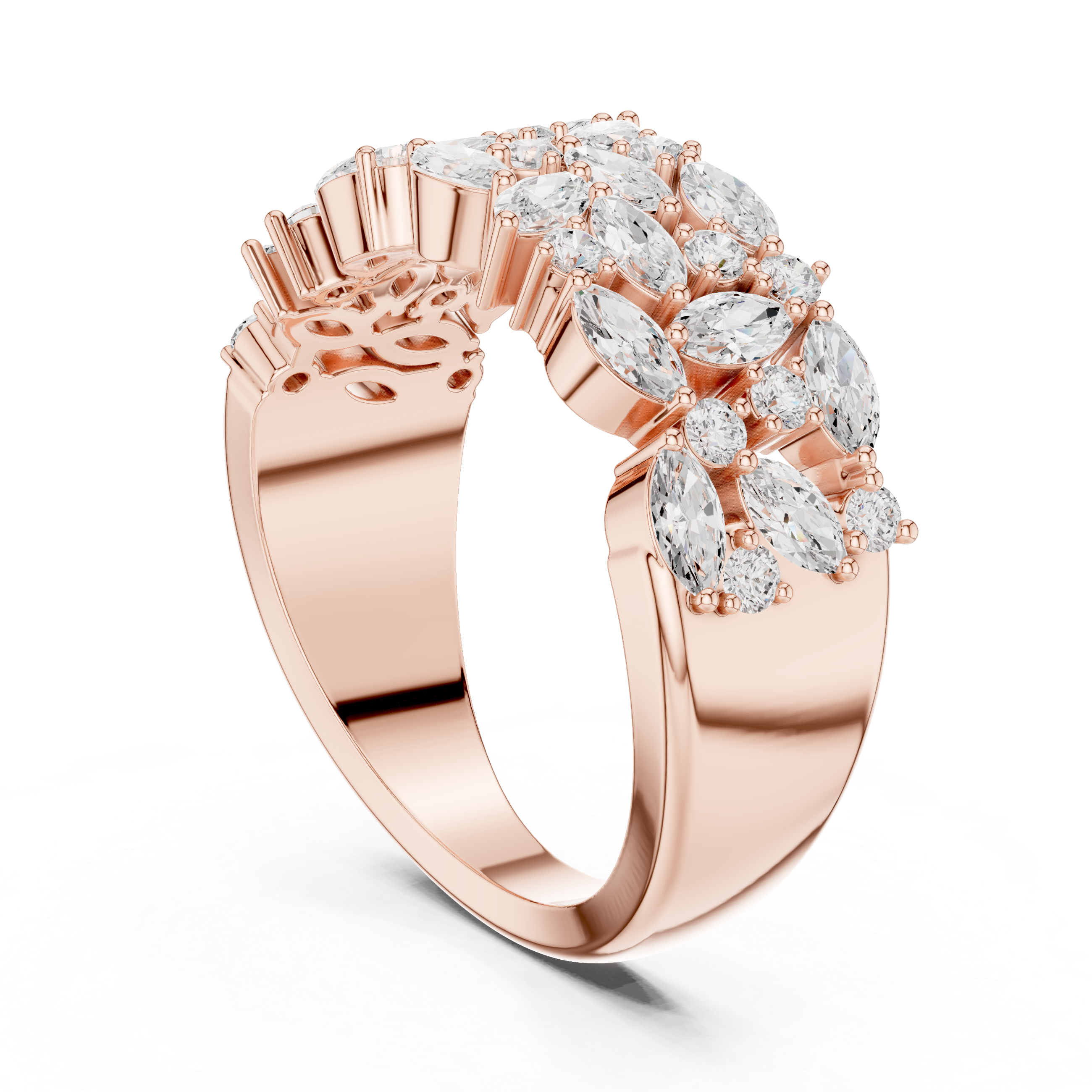 Diamond bangle with sparkling detail.