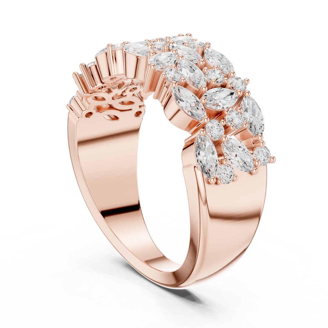 Diamond bangle with sparkling detail.