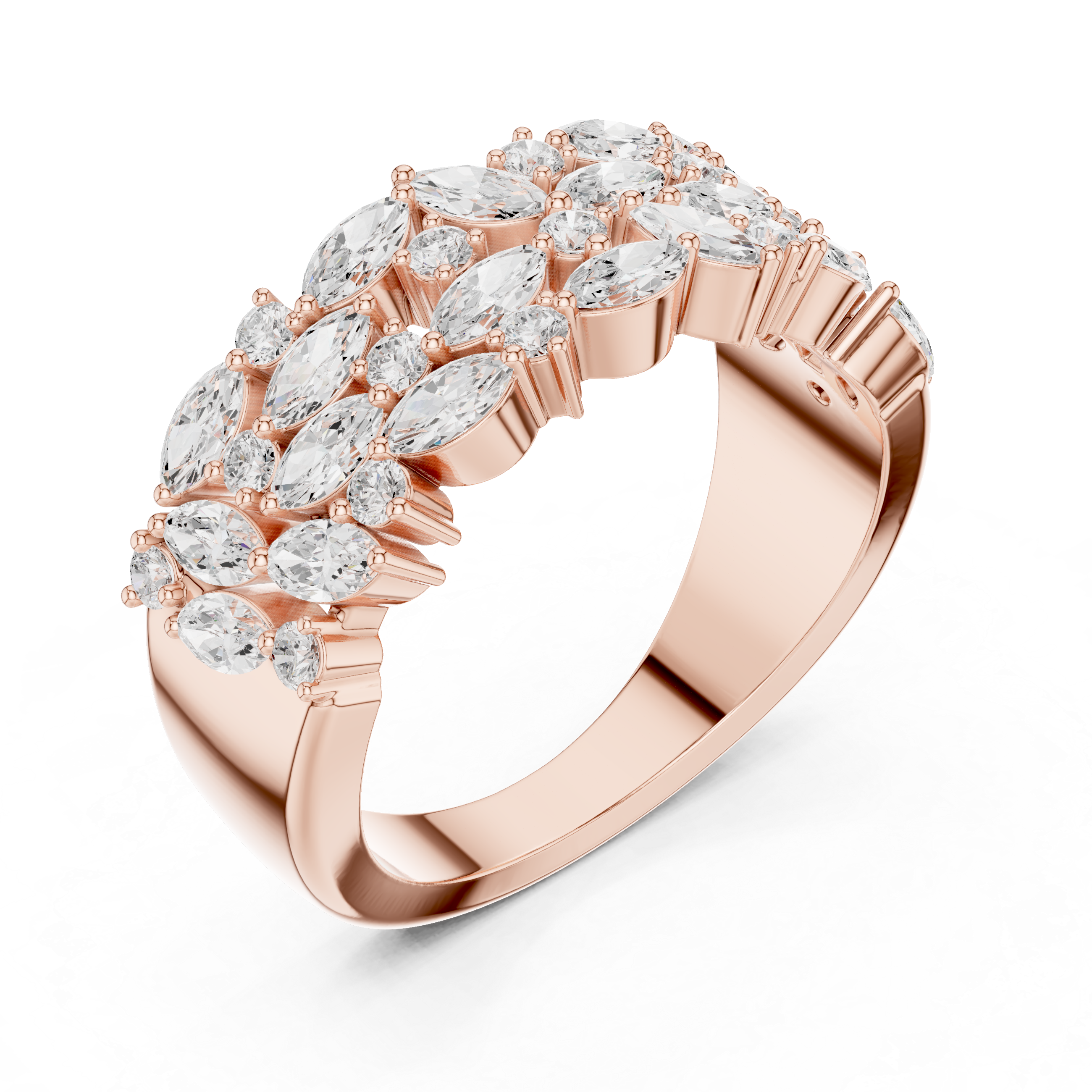 Engraved bangle with floral patterns.