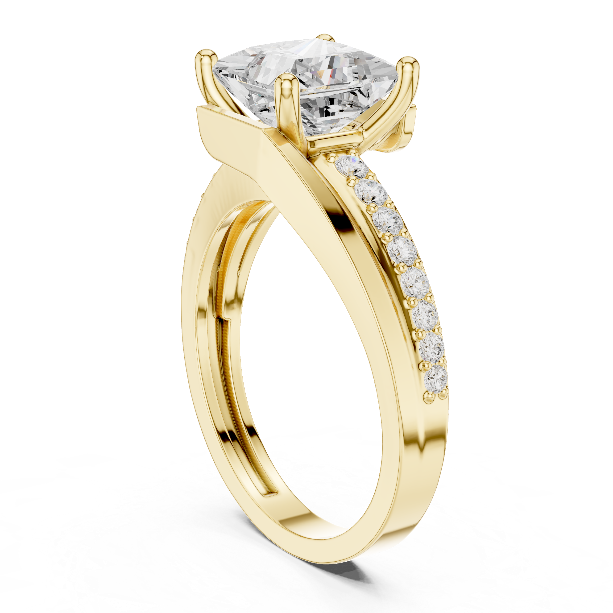 Decorative toe ring with gemstone accent.
