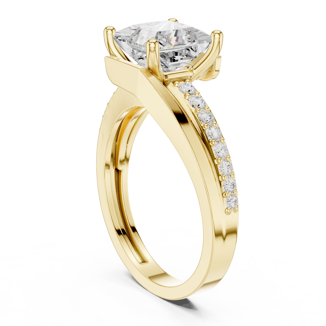 Decorative toe ring with gemstone accent.
